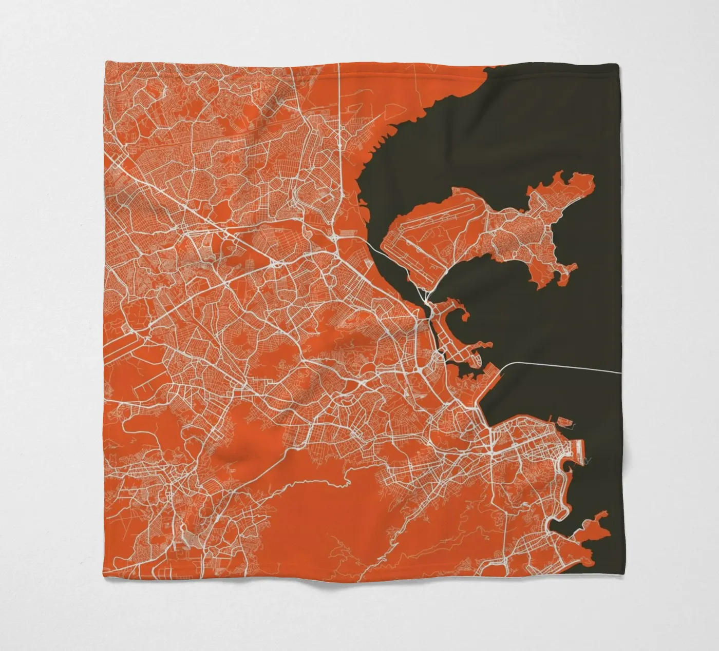 Rio Red Fleecedecke von Urban Maps