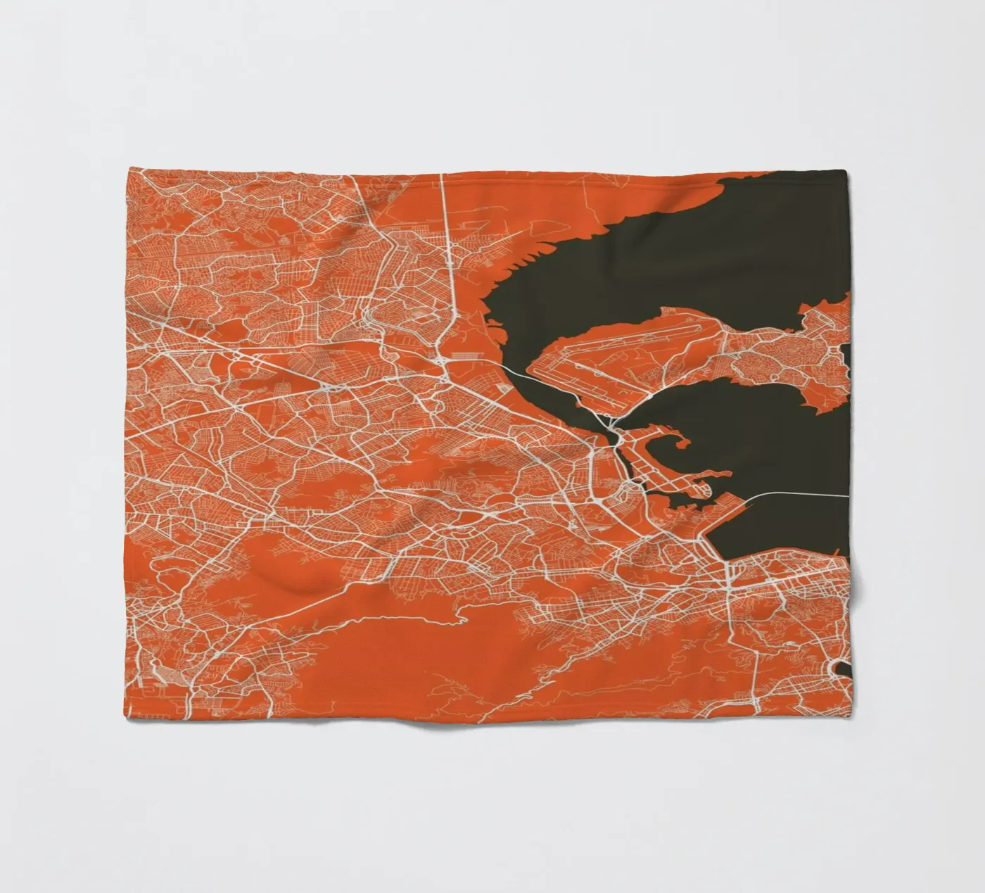 Rio Red Fleecedecke von Urban Maps
