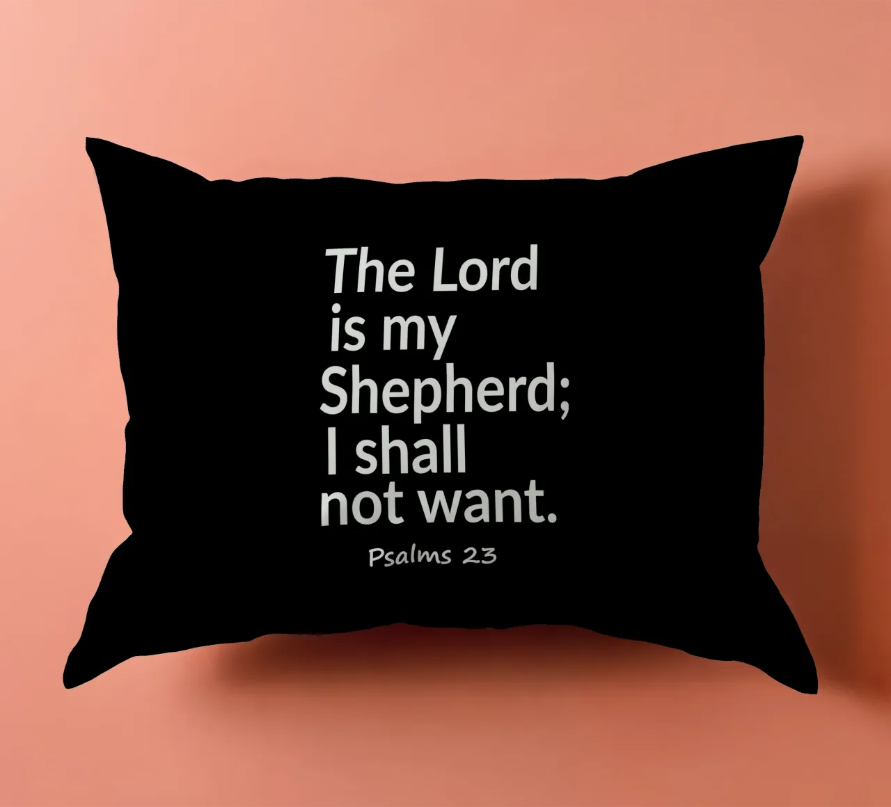 The Lord is my shepherd Psalms 23 cuscino da happieeagle