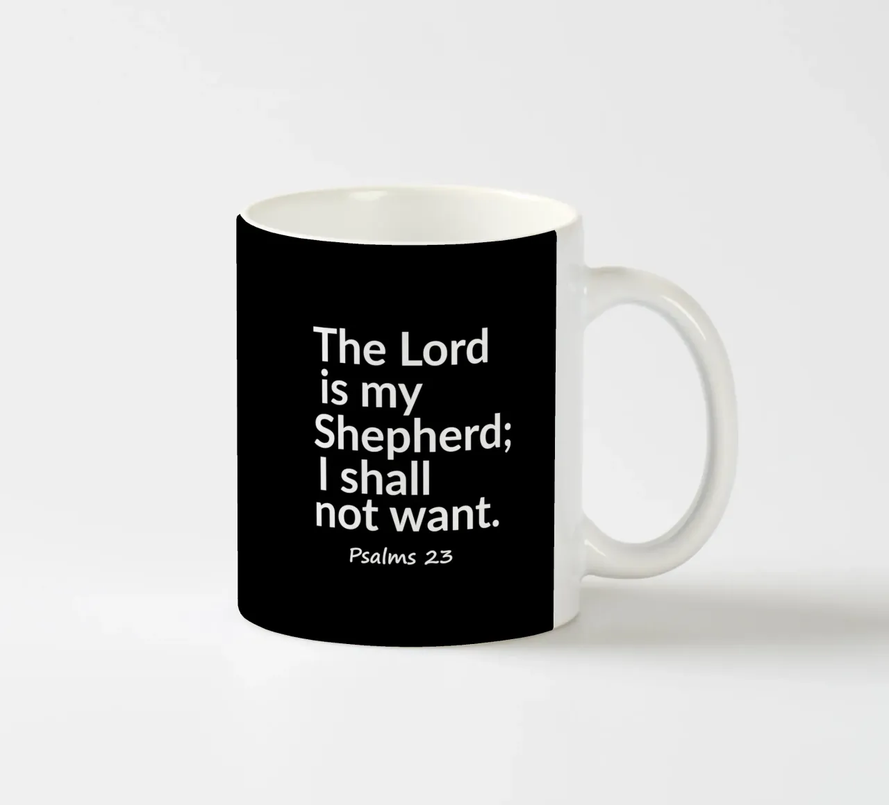 The Lord is my shepherd Psalms 23 tazza in ceramica da happieeagle