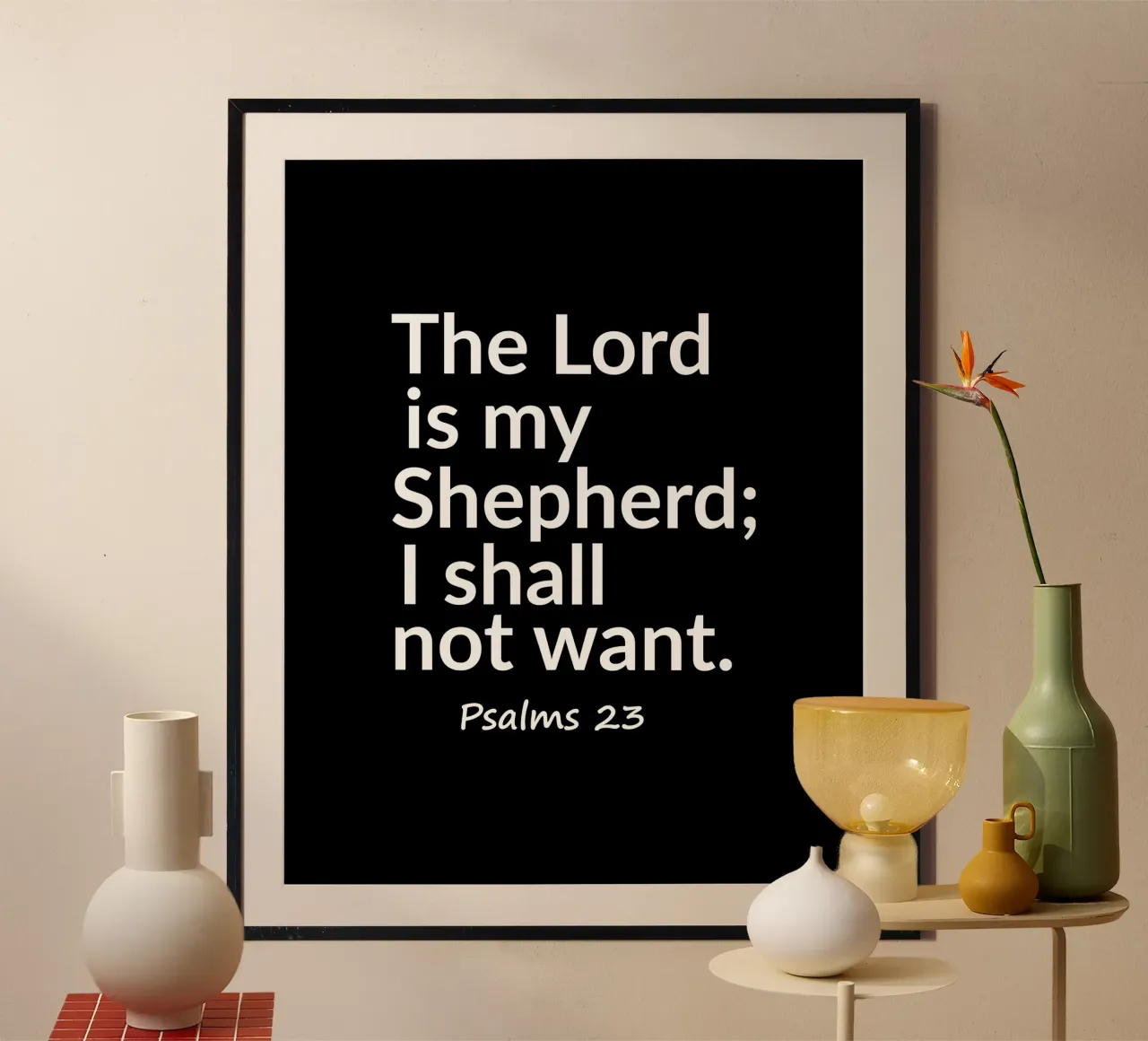 The Lord is my shepherd Psalms 23 carta hahnemühle da happieeagle