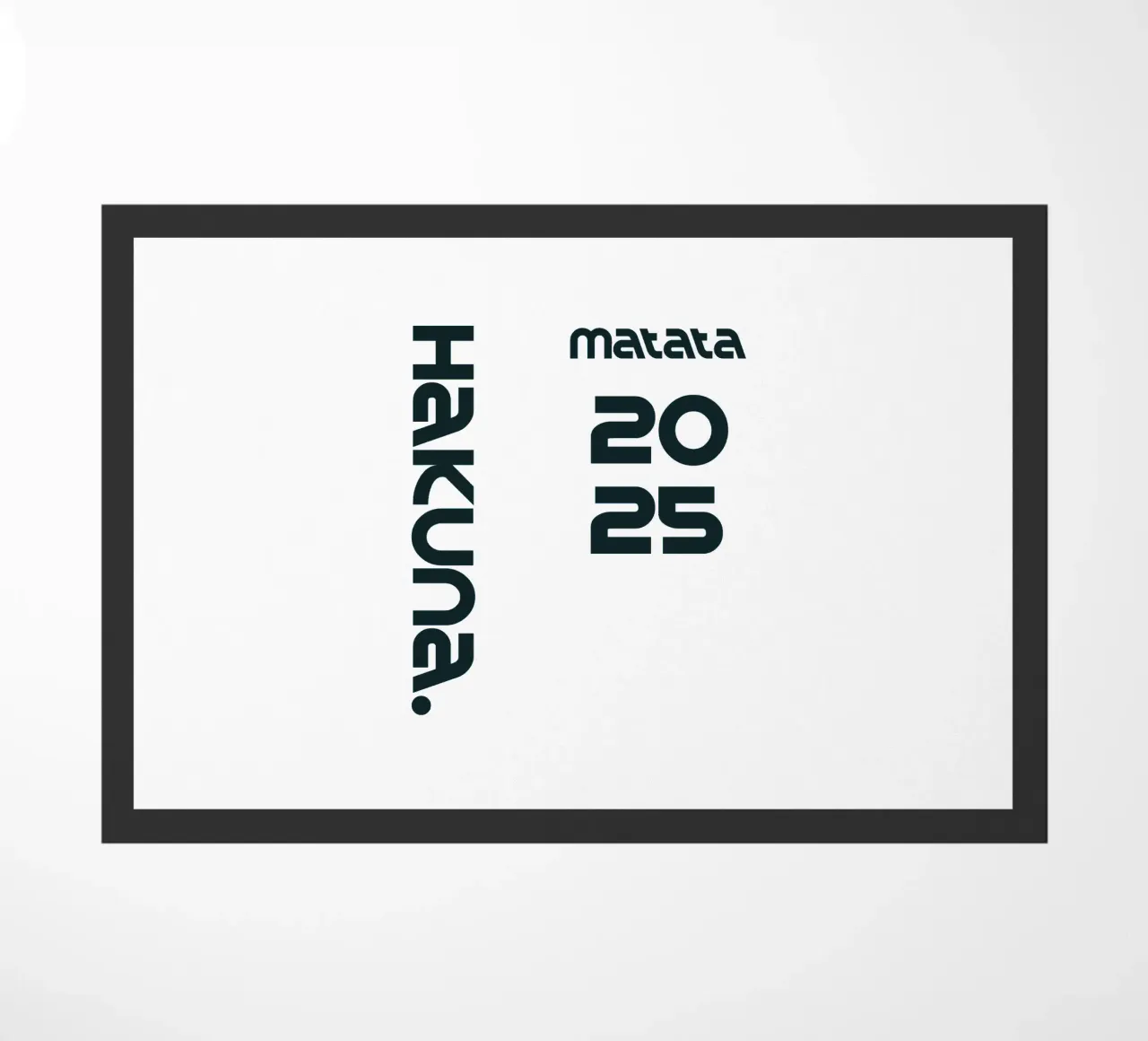 Hakuna Matata Semplice tipografia minimalista zerbino da YV TYPOGRAPHY