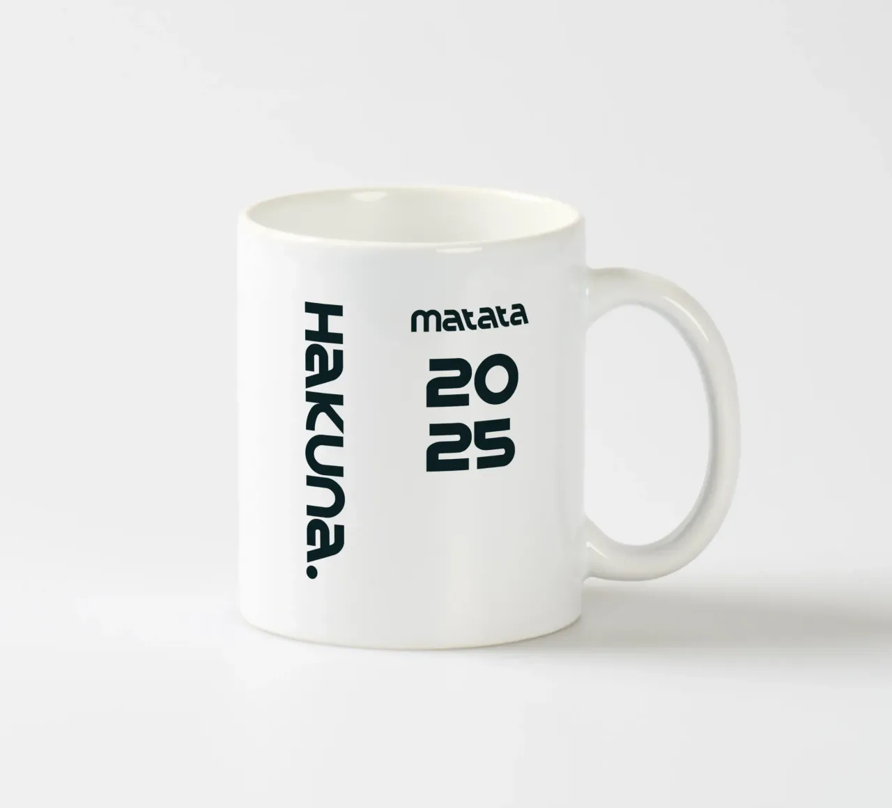 Hakuna Matata Semplice tipografia minimalista tazza in ceramica da YV TYPOGRAPHY