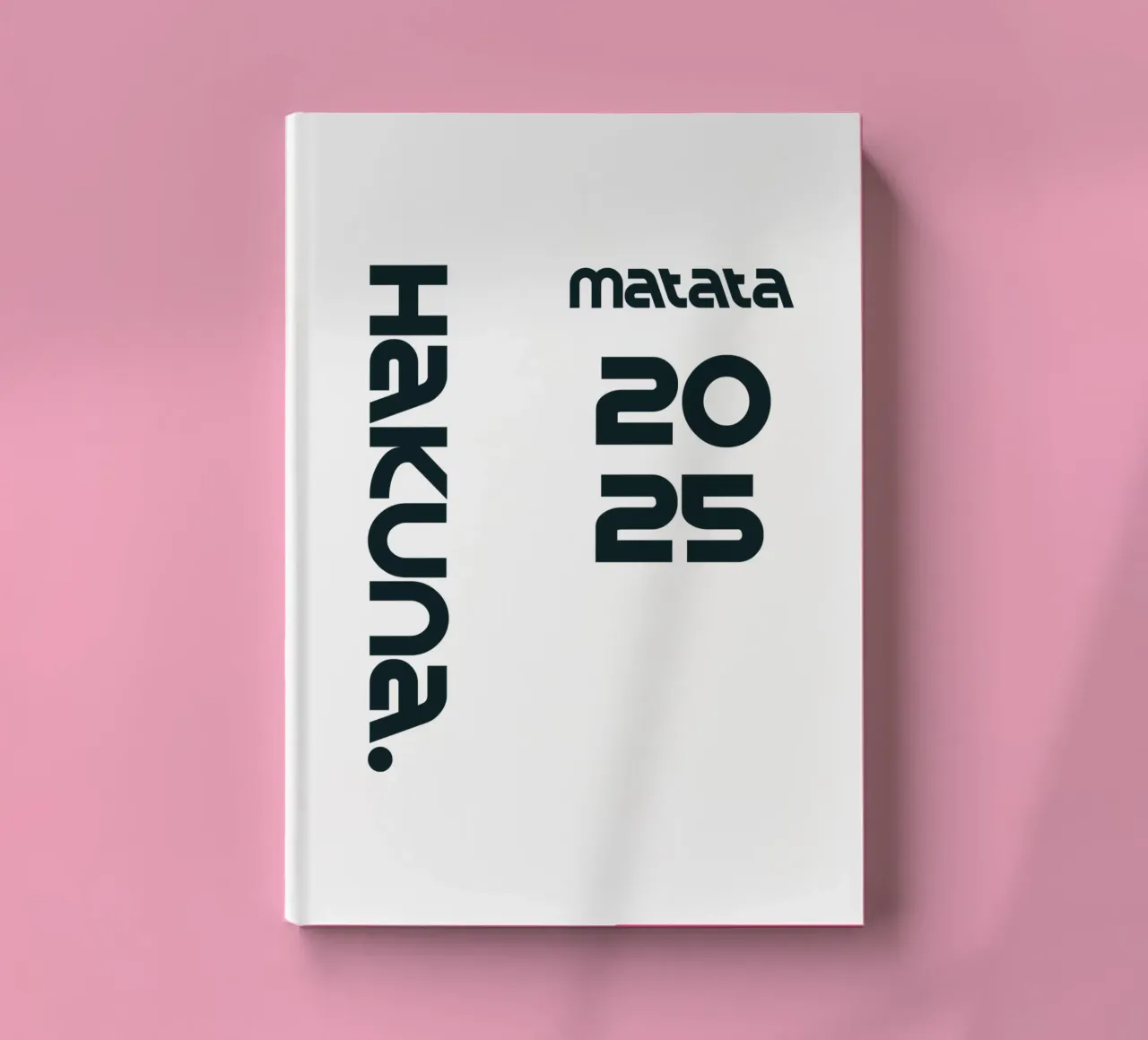 Hakuna Matata Simple Minimalist Typography notebook by YV TYPOGRAPHY