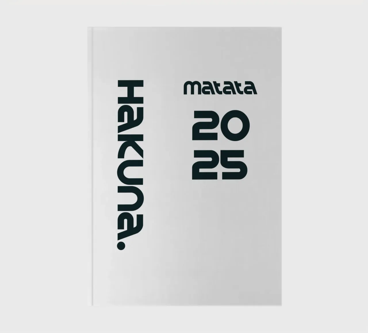 Hakuna Matata Simple Minimalist Typography notebook by YV TYPOGRAPHY