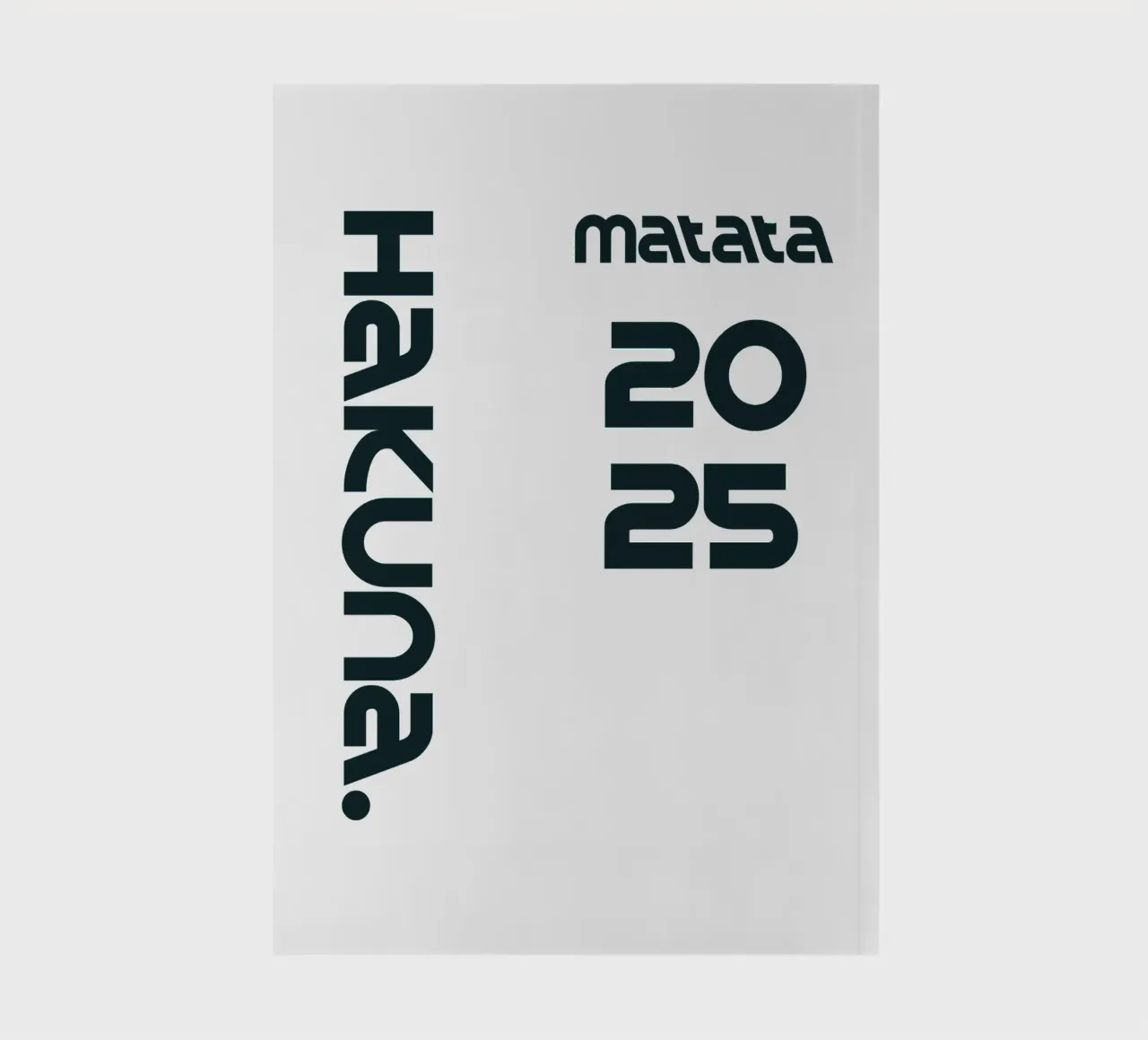 Hakuna Matata Simple Minimalist Typography notebook by YV TYPOGRAPHY