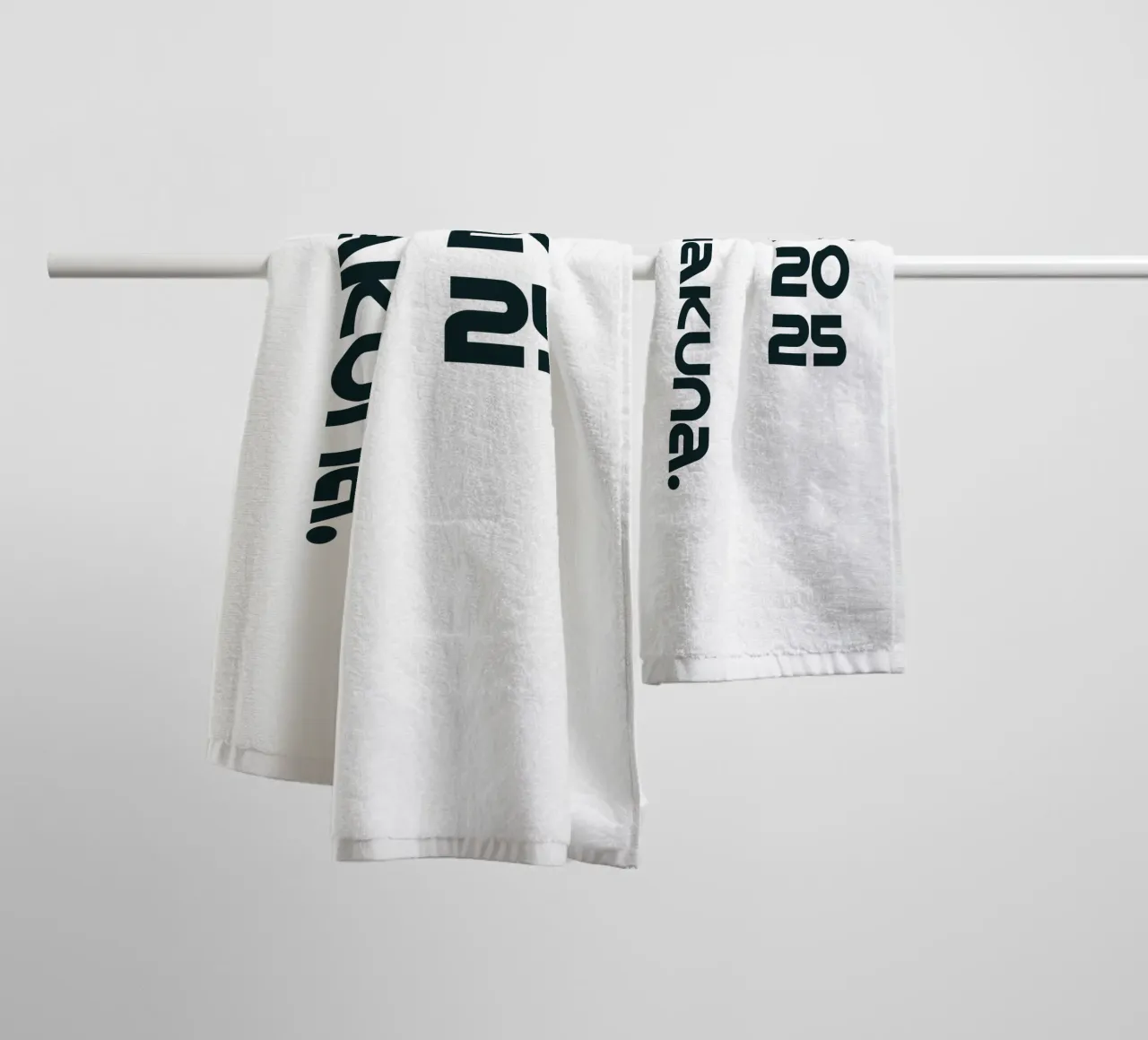 Hakuna Matata Simple Minimalist Typography towel by YV TYPOGRAPHY
