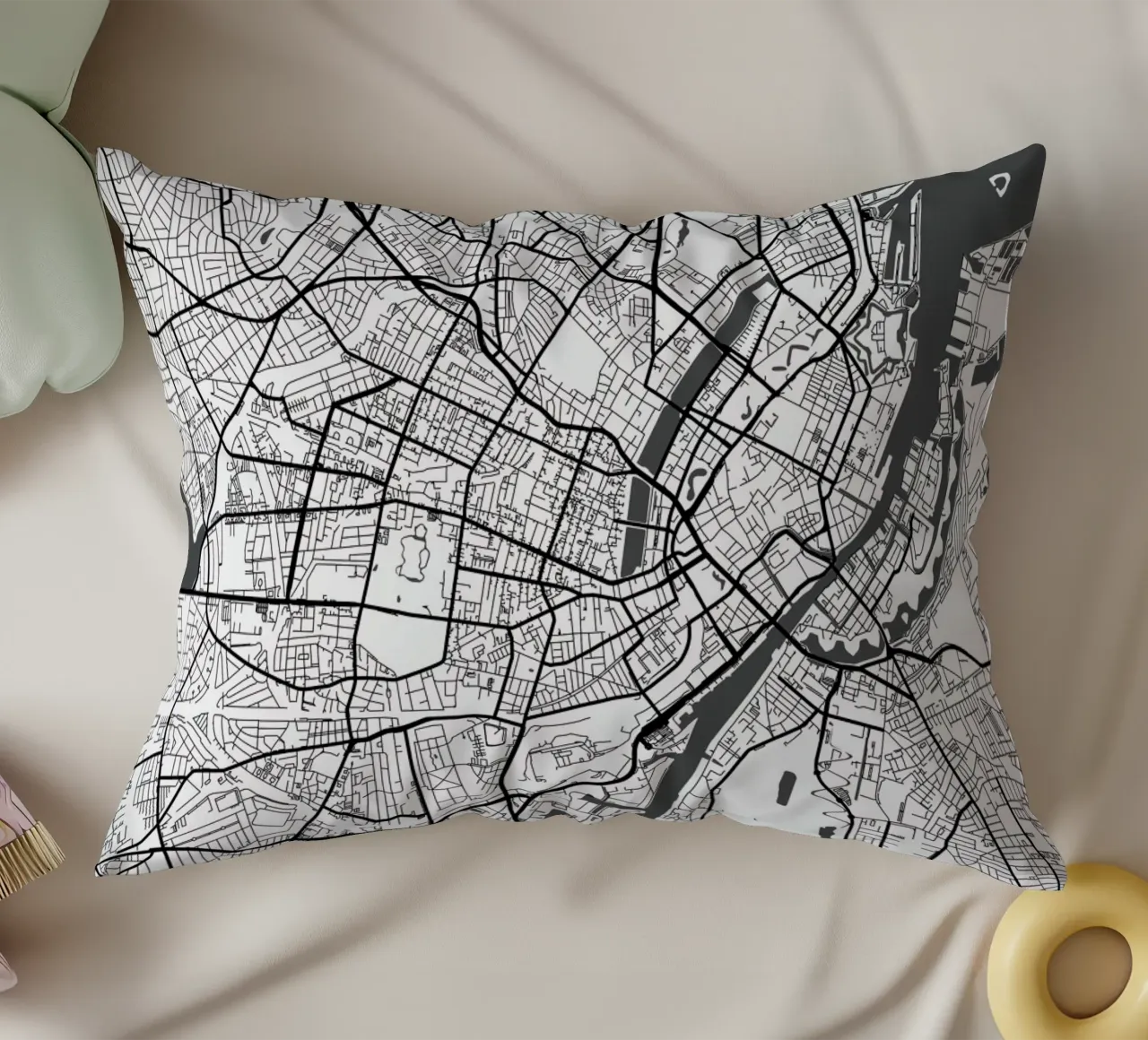 Copenhagen White cuscino da Urban Maps