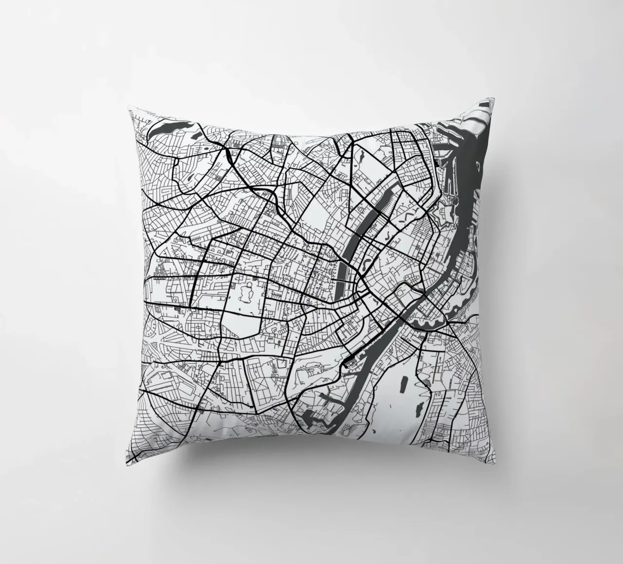 Copenhagen White cuscino da Urban Maps