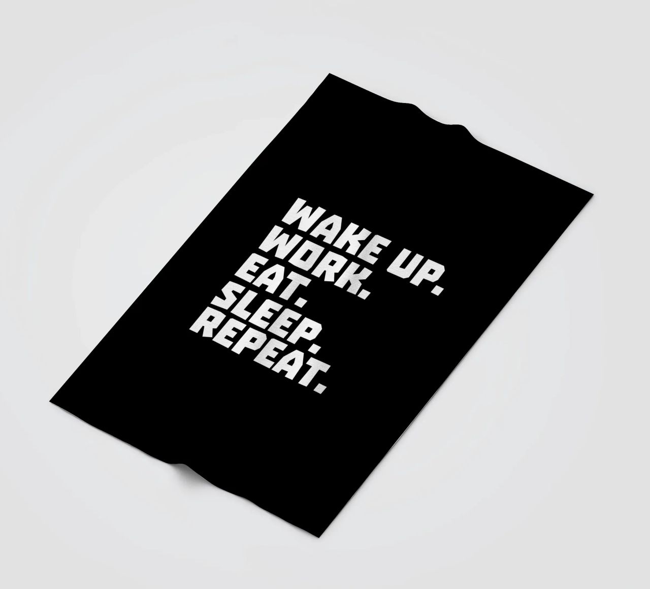 Wake up work eat sleep repeat coperta in pile da happieeagle