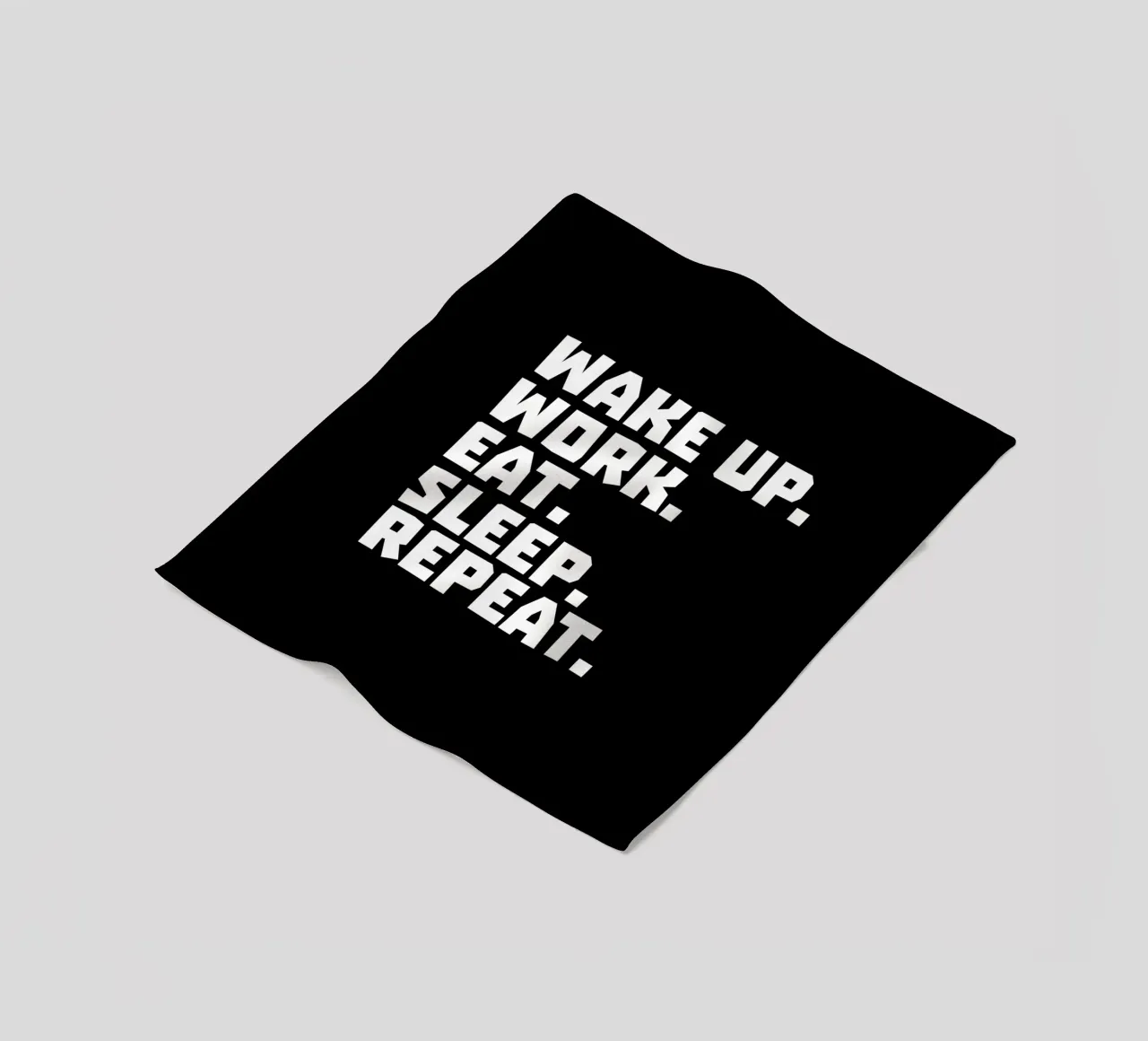 Wake up work eat sleep repeat coperta in pile da happieeagle