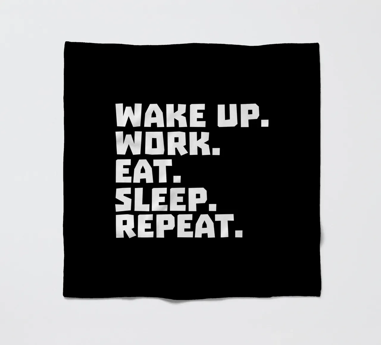 Wake up work eat sleep repeat manta de franela de happieeagle