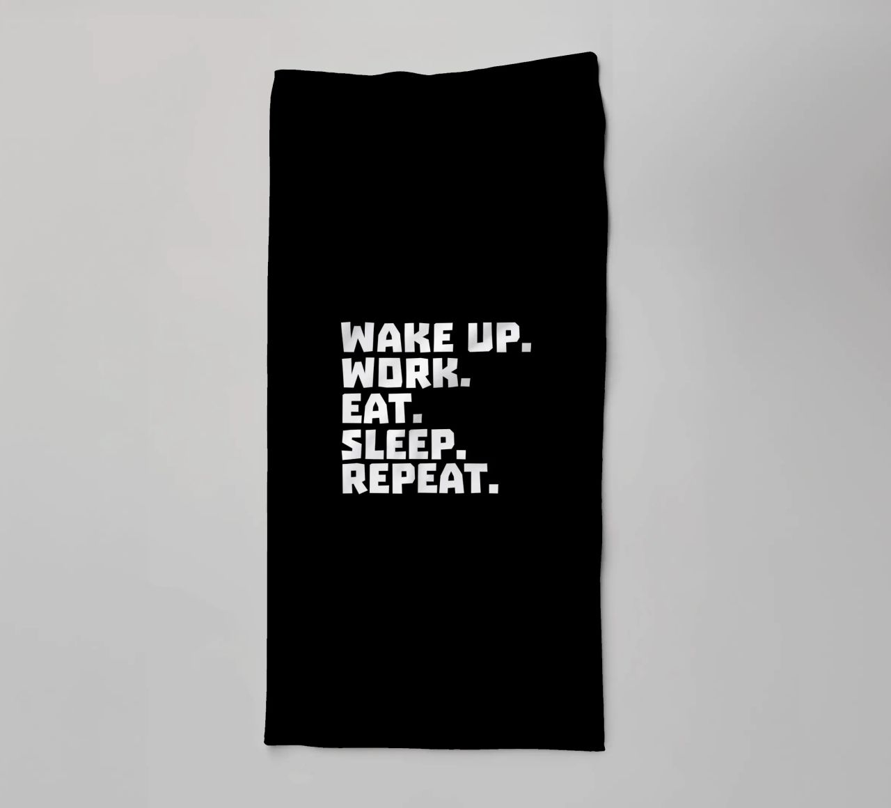 Wake up work eat sleep repeat asciugamano da bagno da happieeagle