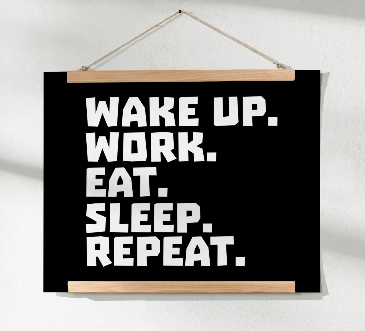 Wake up work eat sleep repeat hahnemühle de happieeagle