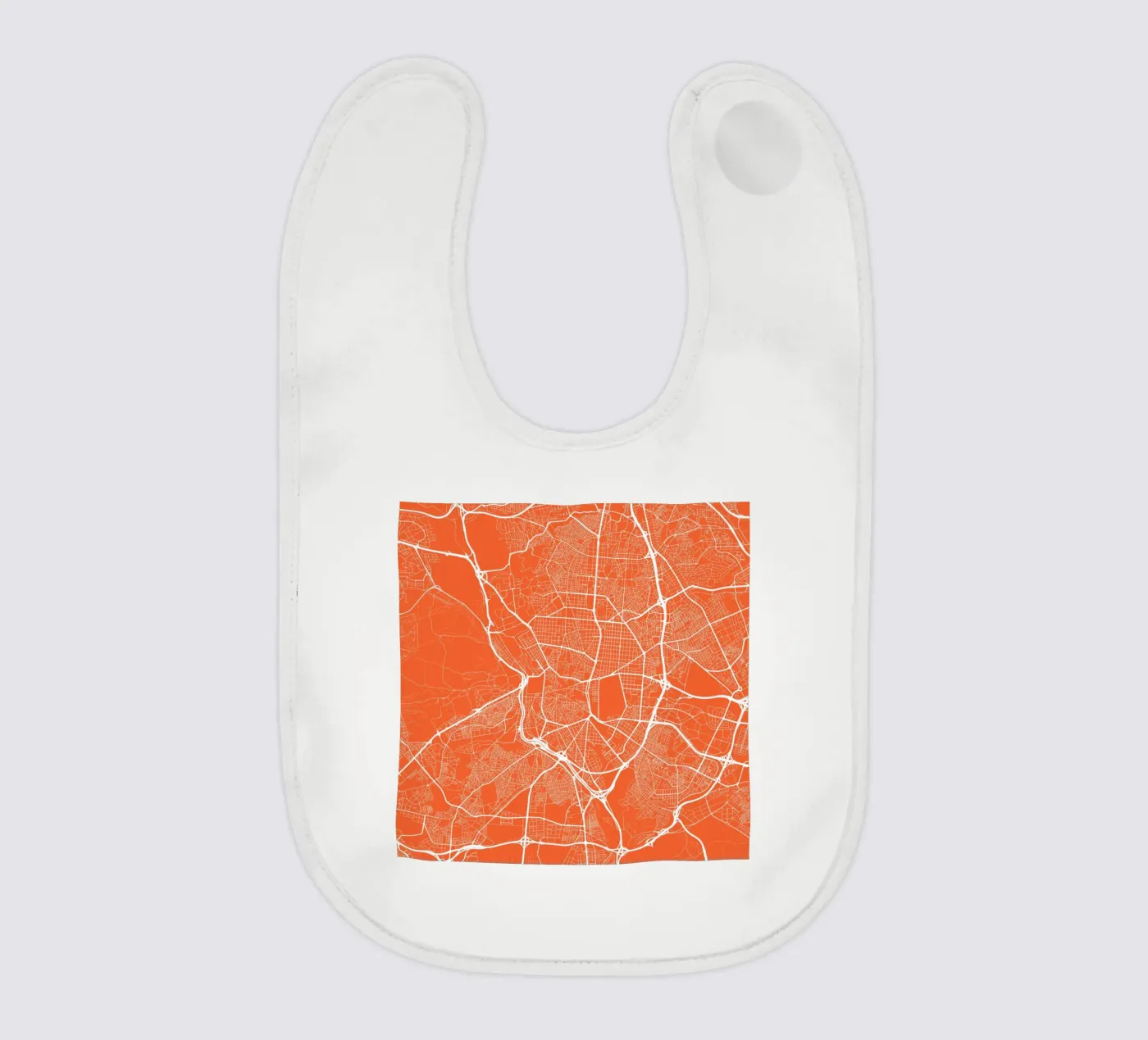 Madrid Red Babylätzchen von Urban Maps