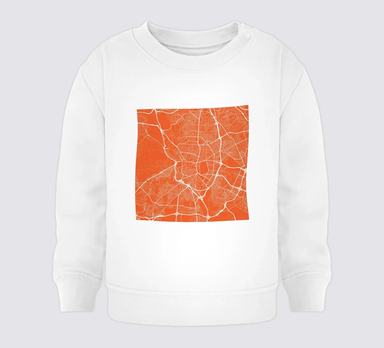 Madrid Red felpa neonato da Urban Maps
