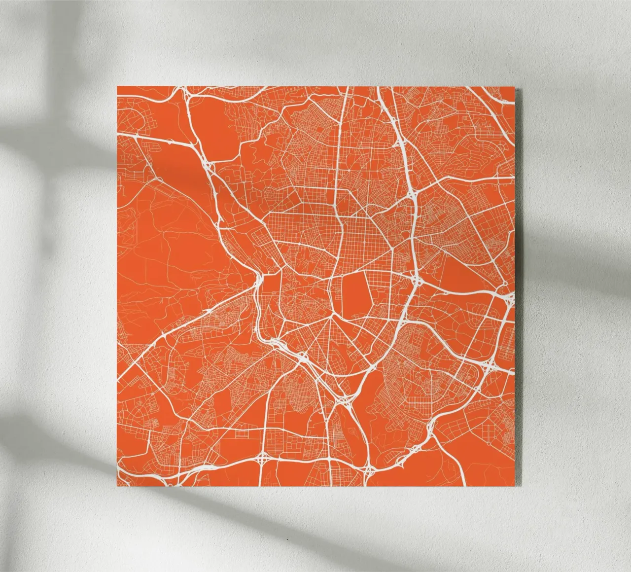 Madrid Red plexiglass da Urban Maps