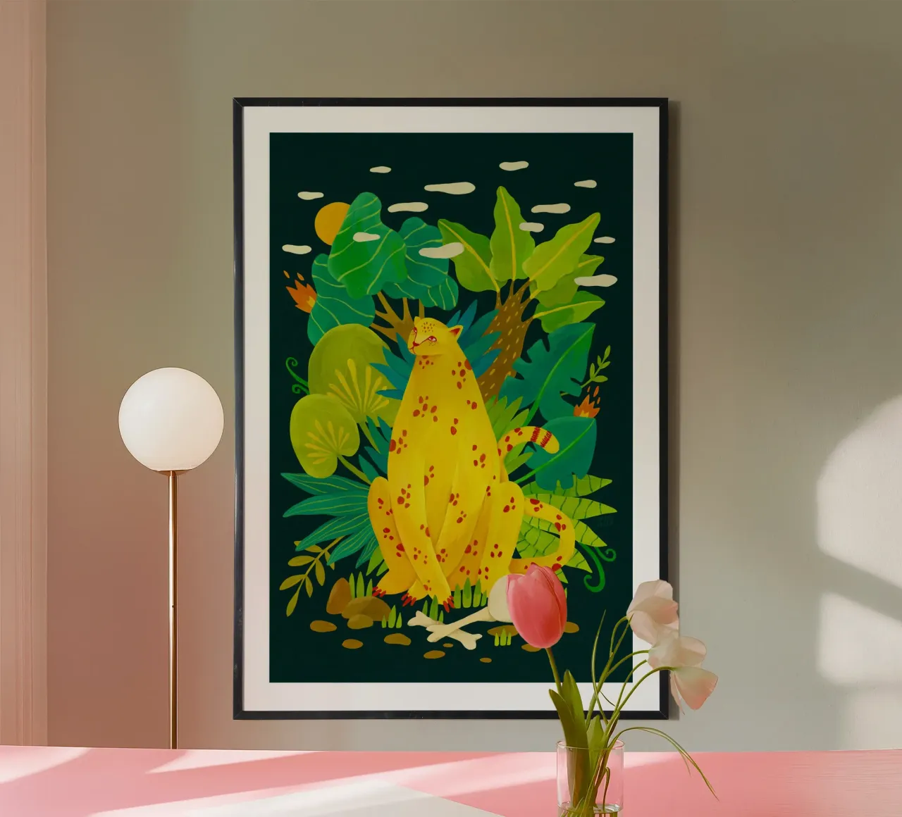 Giardino infuocato - Cacciatore poster da The Artcircle