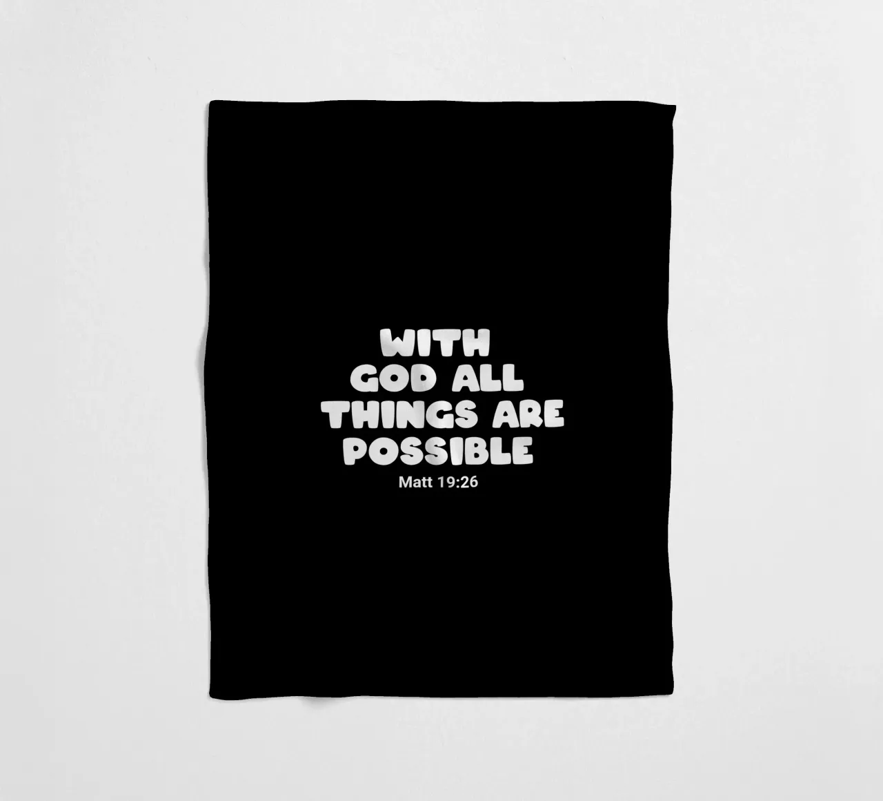 With God all things are possible coperta in pile da happieeagle