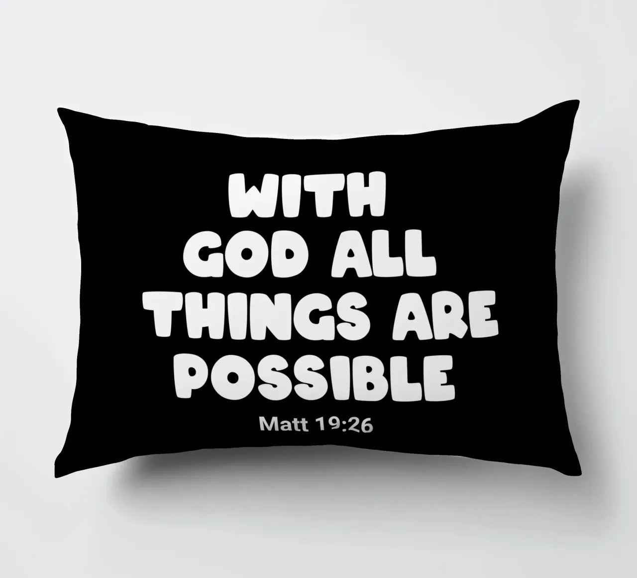 With God all things are possible cuscino da happieeagle
