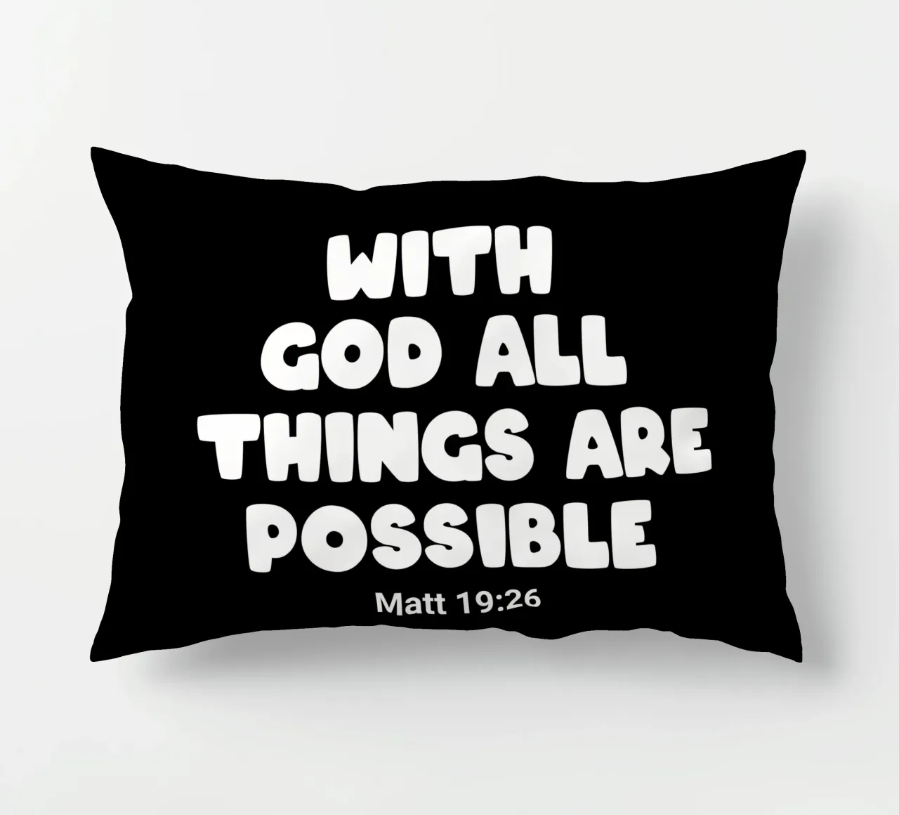 With God all things are possible cuscino da happieeagle