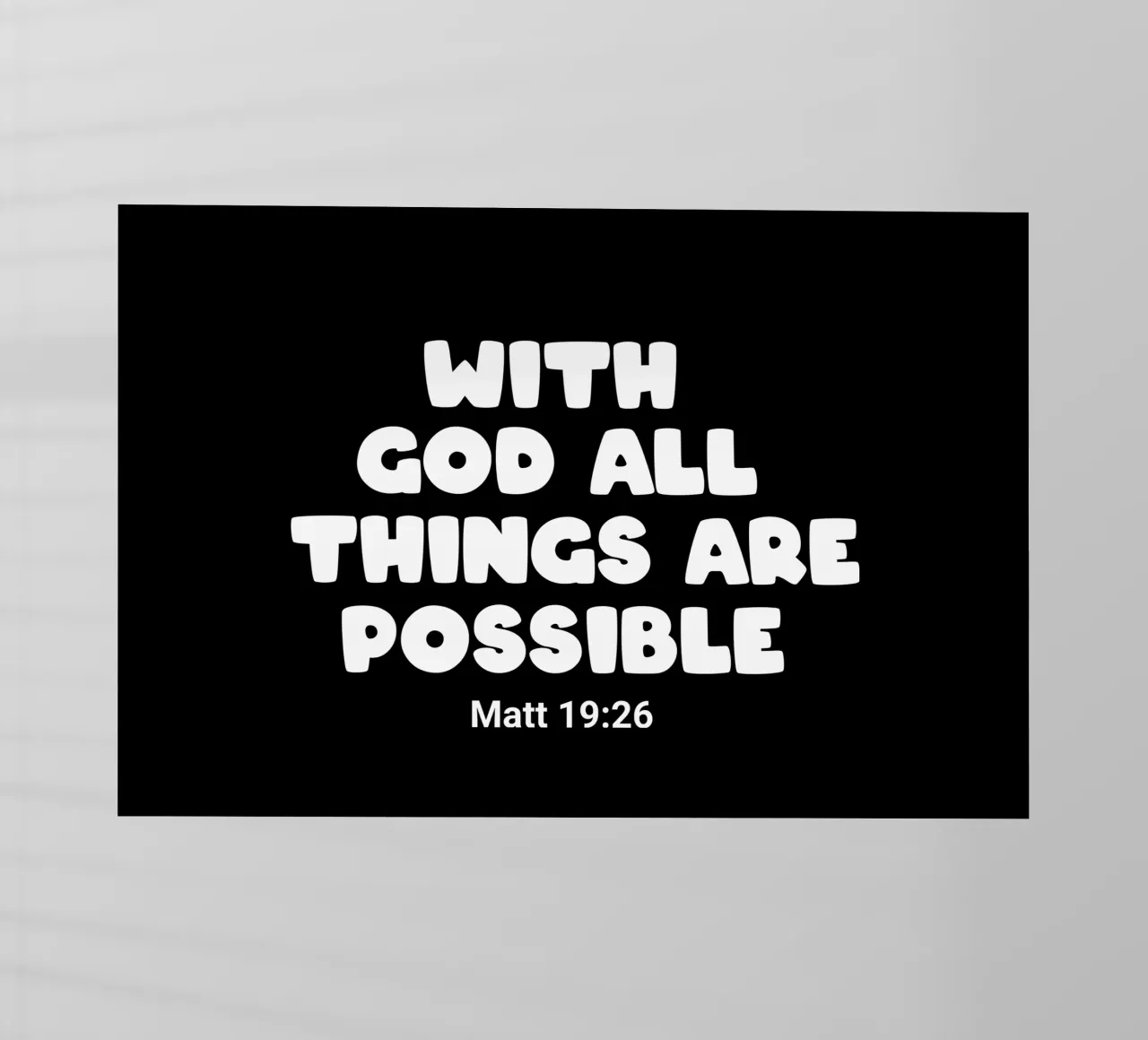 With God all things are possible pellicola backlit da happieeagle