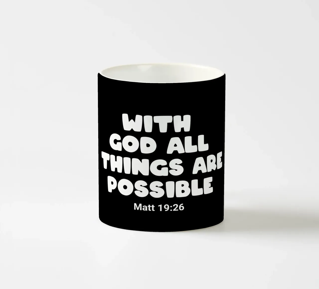 With God all things are possible tazza in ceramica da happieeagle