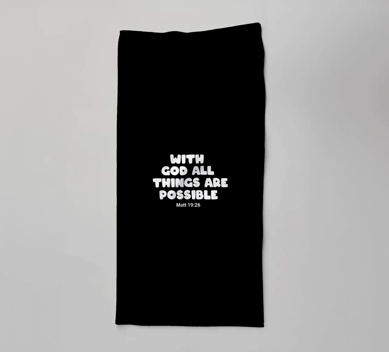 With God all things are possible asciugamano da bagno da happieeagle