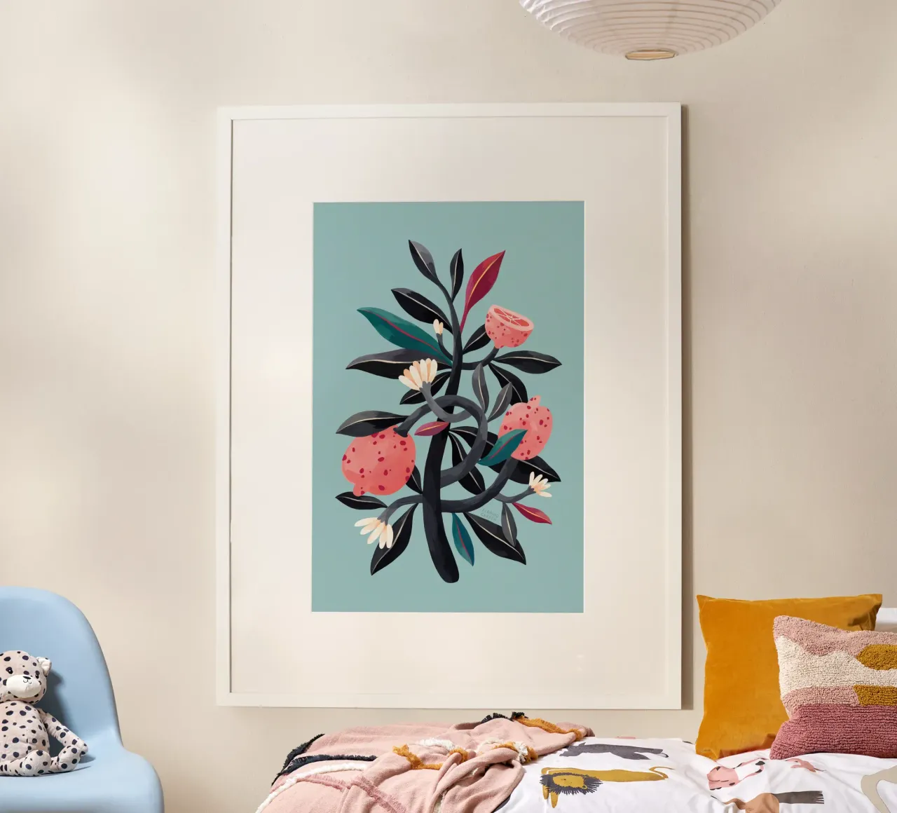 Giardino in fiamme - Albero dei limoni poster da The Artcircle