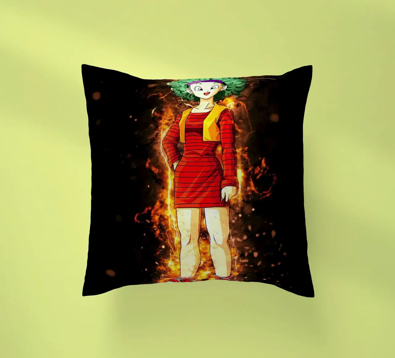 Bulma Saga Freezer Mecha cuscino da Neonartstudio