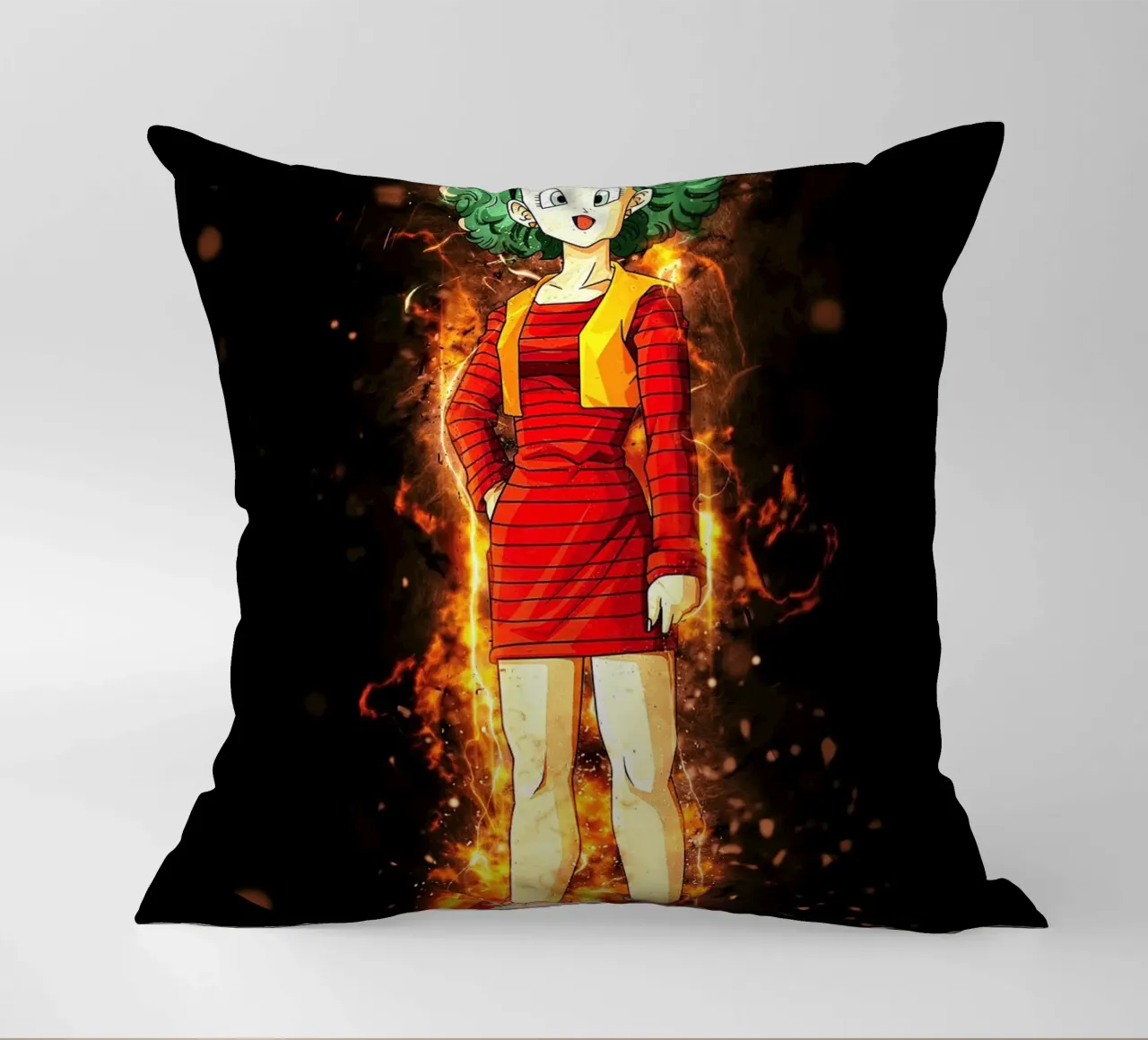 Bulma Saga Freezer Mecha cuscino da Neonartstudio