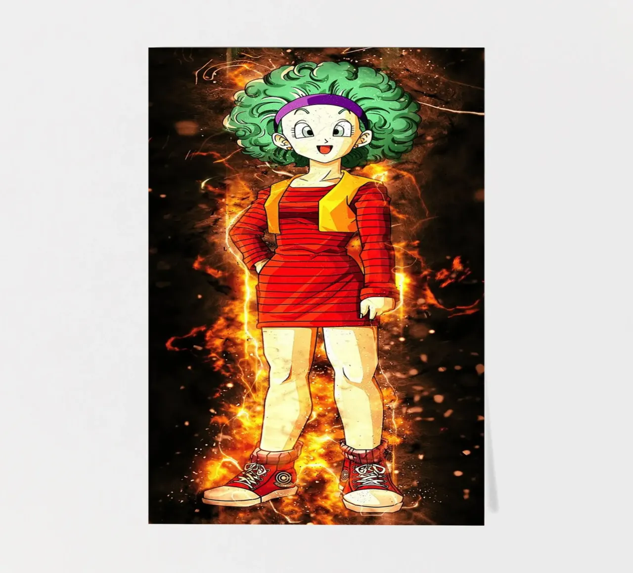 Bulma Saga Freezer Mecha sticker sheet by Neonartstudio