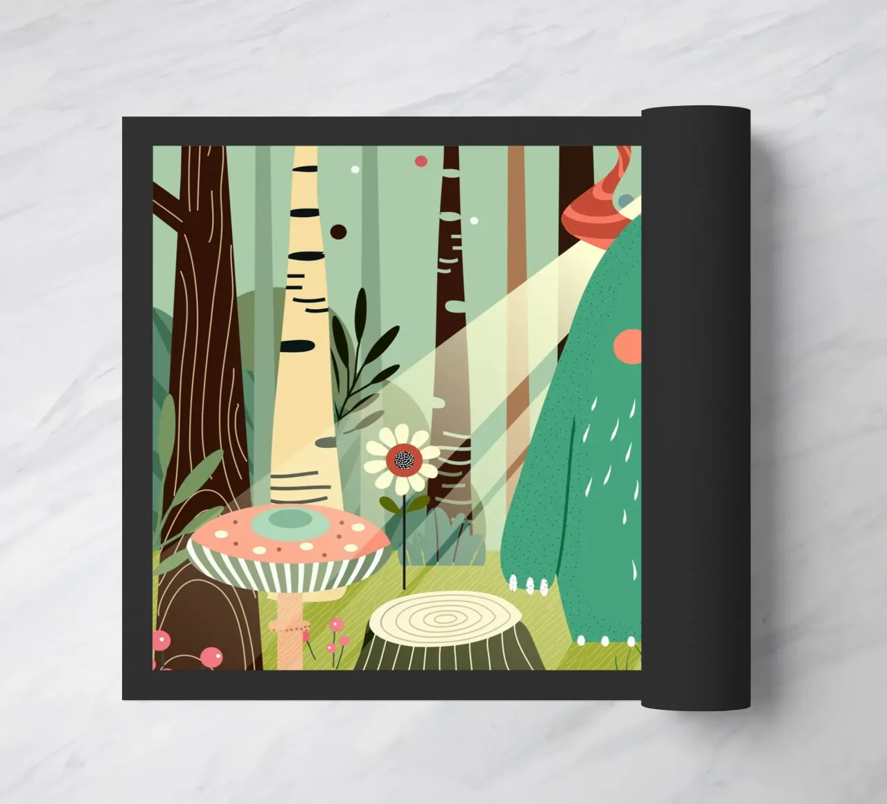 Un simpatico mostro in una foresta magica zerbino da namosh