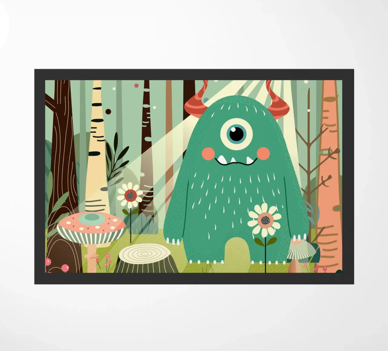 Un simpatico mostro in una foresta magica zerbino da namosh