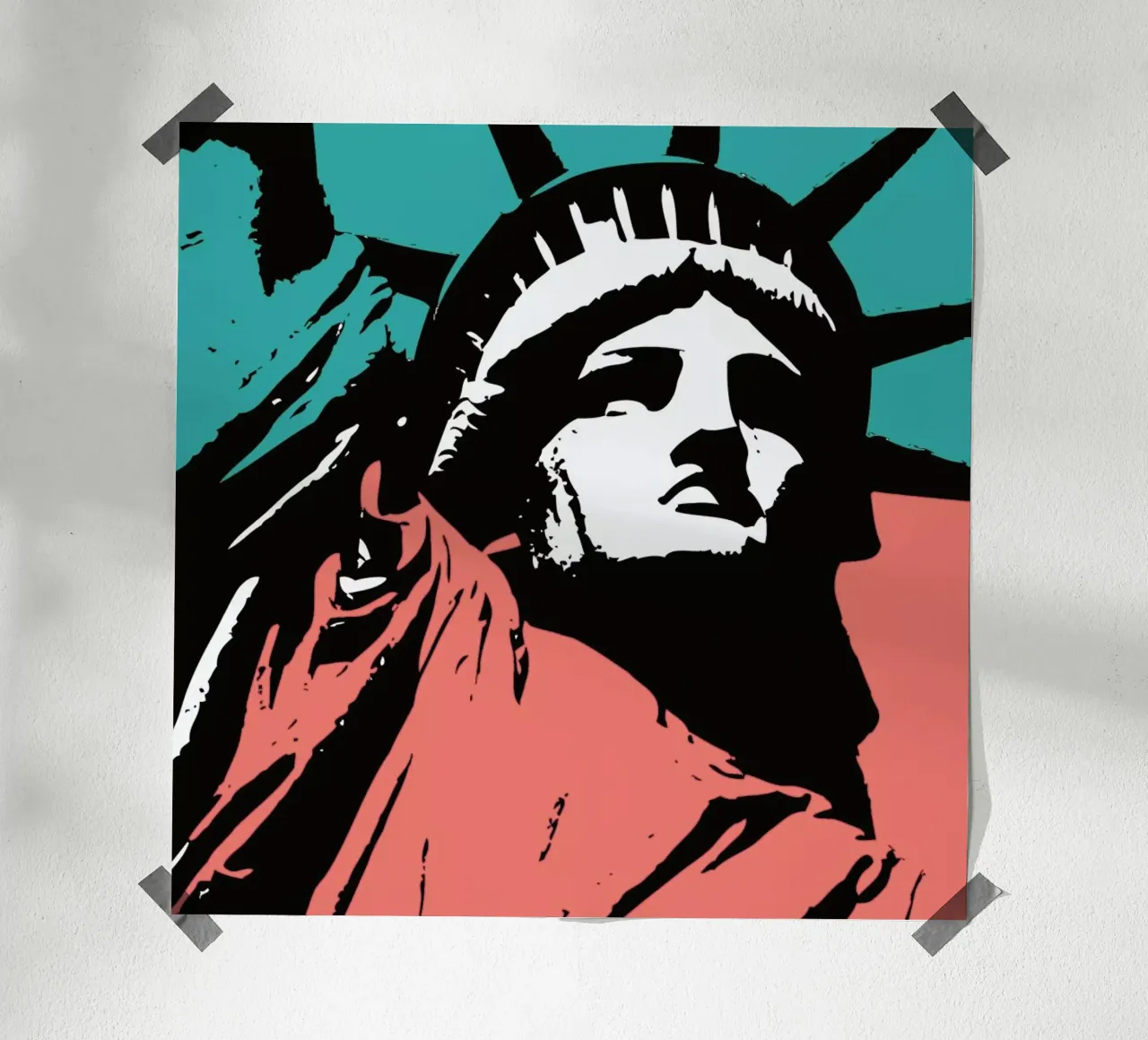 Liberty 2 poster con telaio in plastica da JRuggs