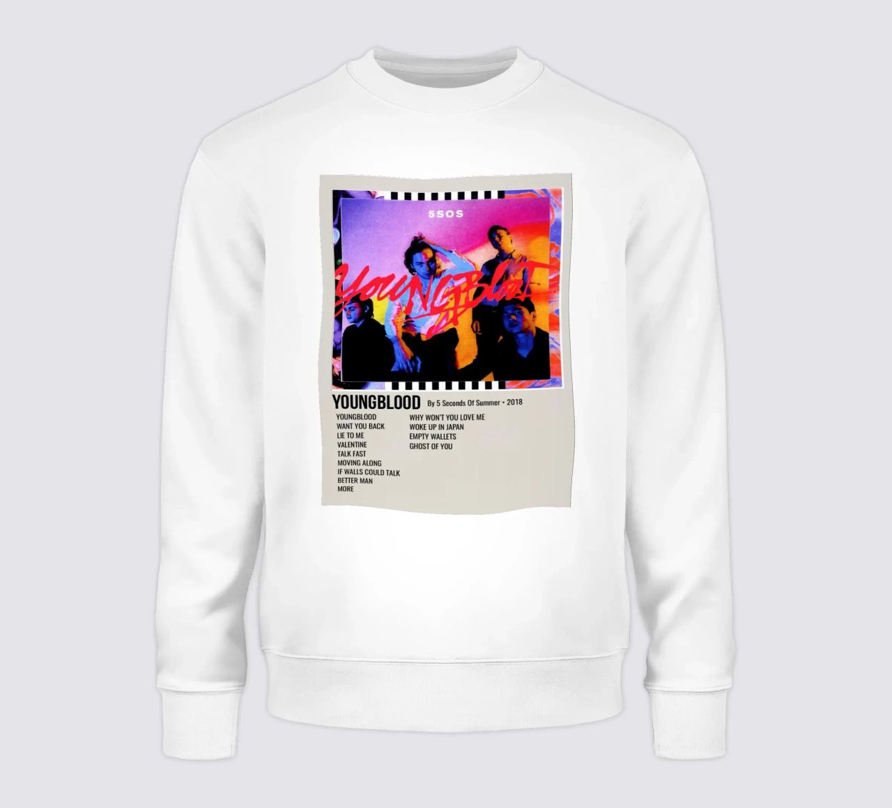 YOUNGBLOOD By 5 Seconds Of Summer 2018 sudadera de SoundStudio