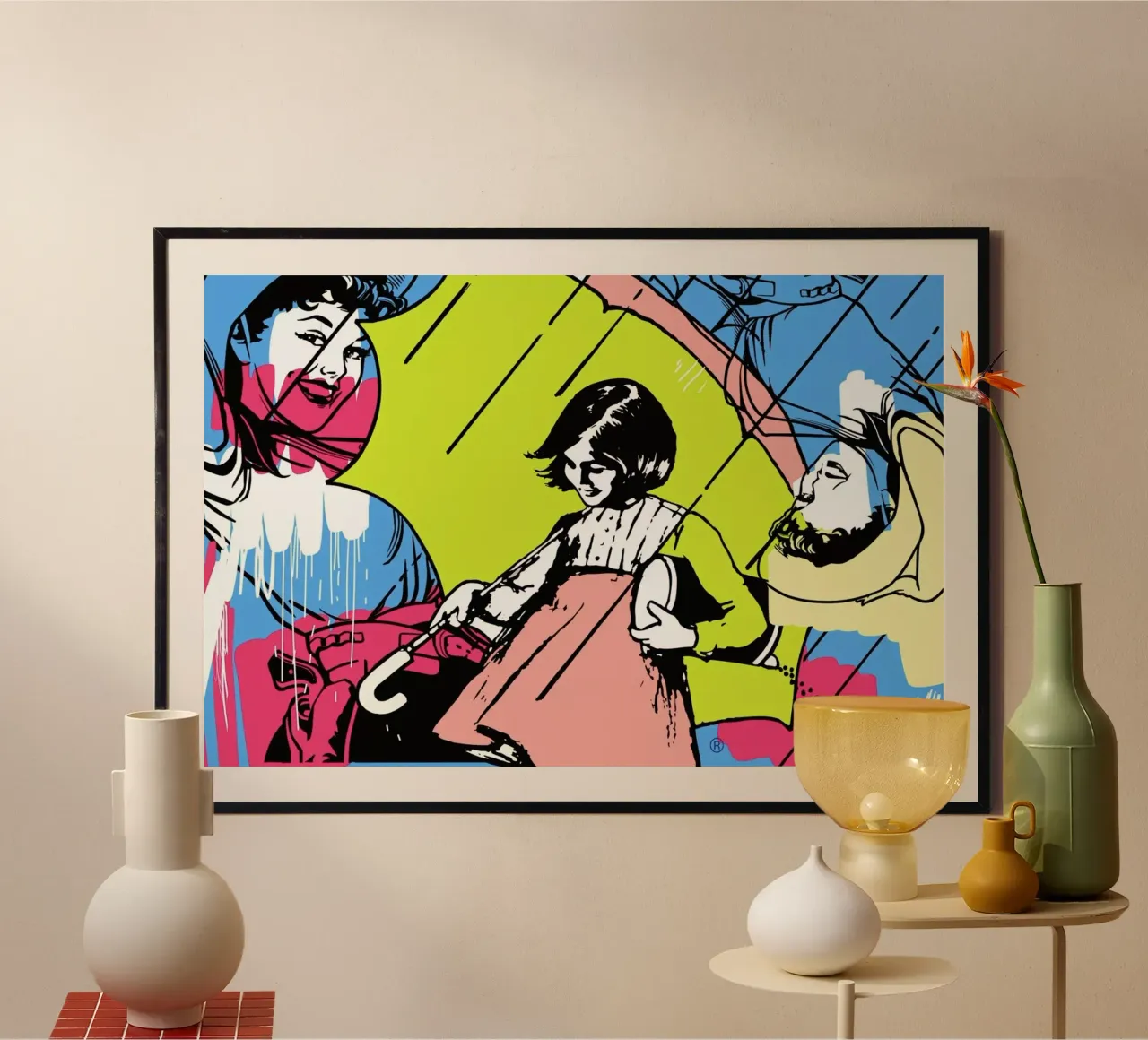 Rainy Day poster con telaio in plastica da JRuggs