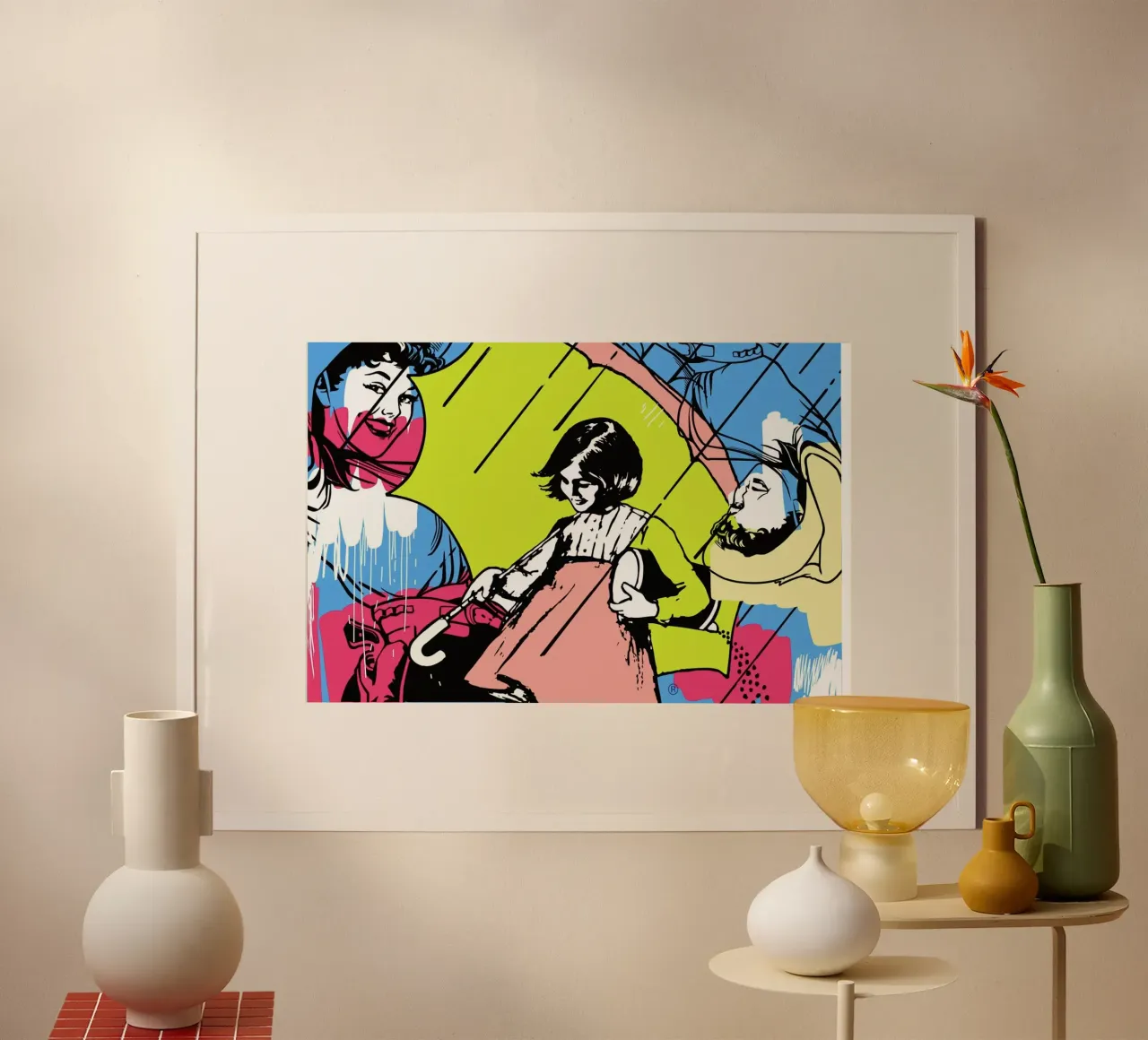 Rainy Day poster con telaio in plastica da JRuggs