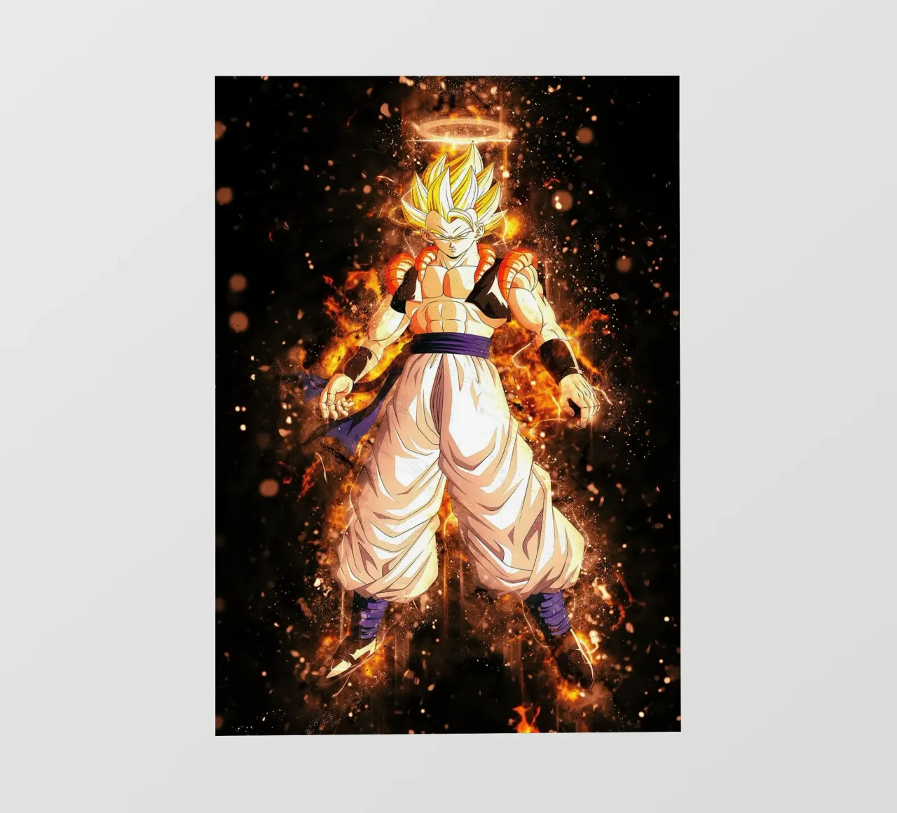 CM Wigetta Serio V digo Gogeta pellicola backlit da Neonartstudio