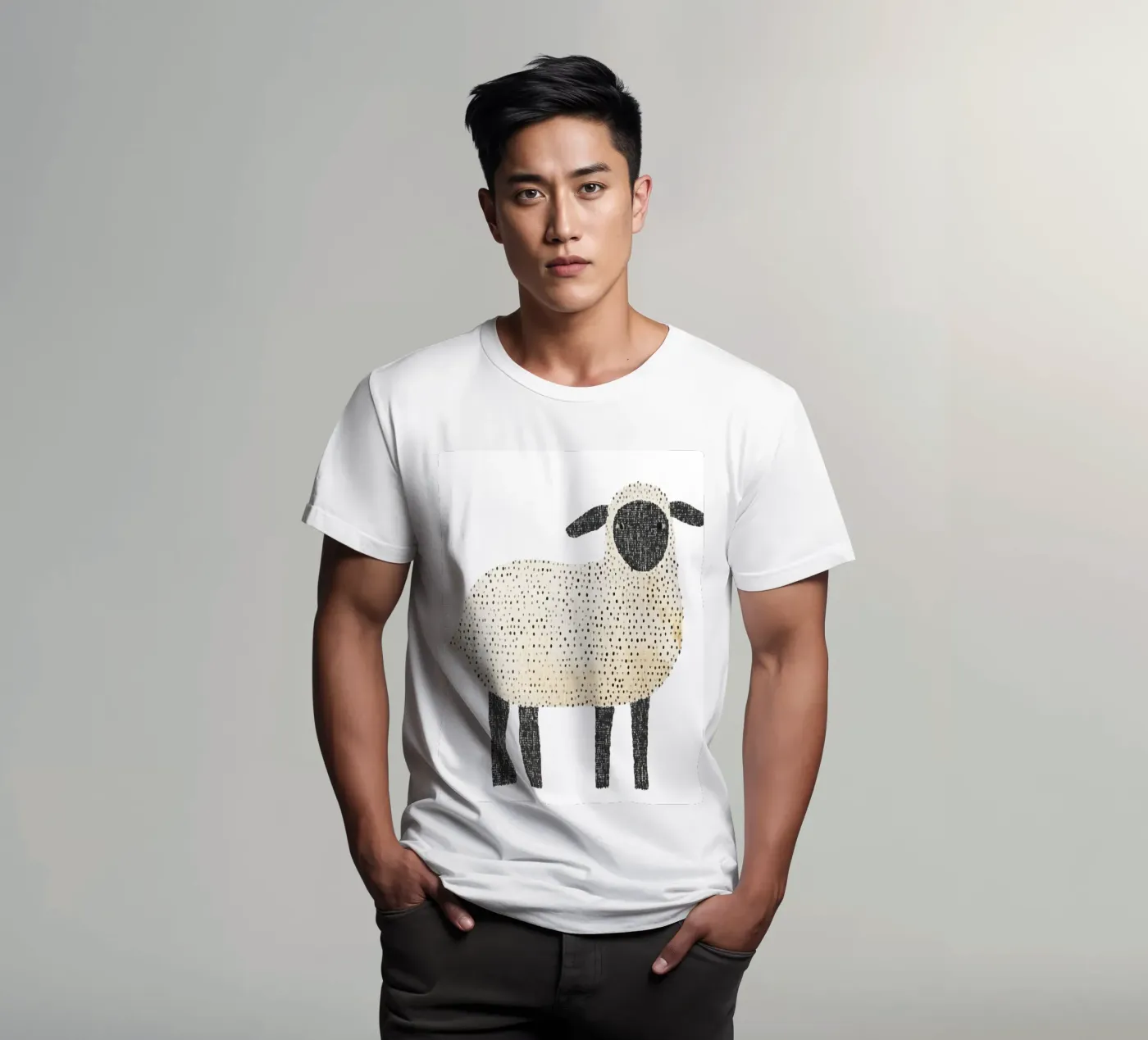 Pecora t-shirt da IamHomeStudio