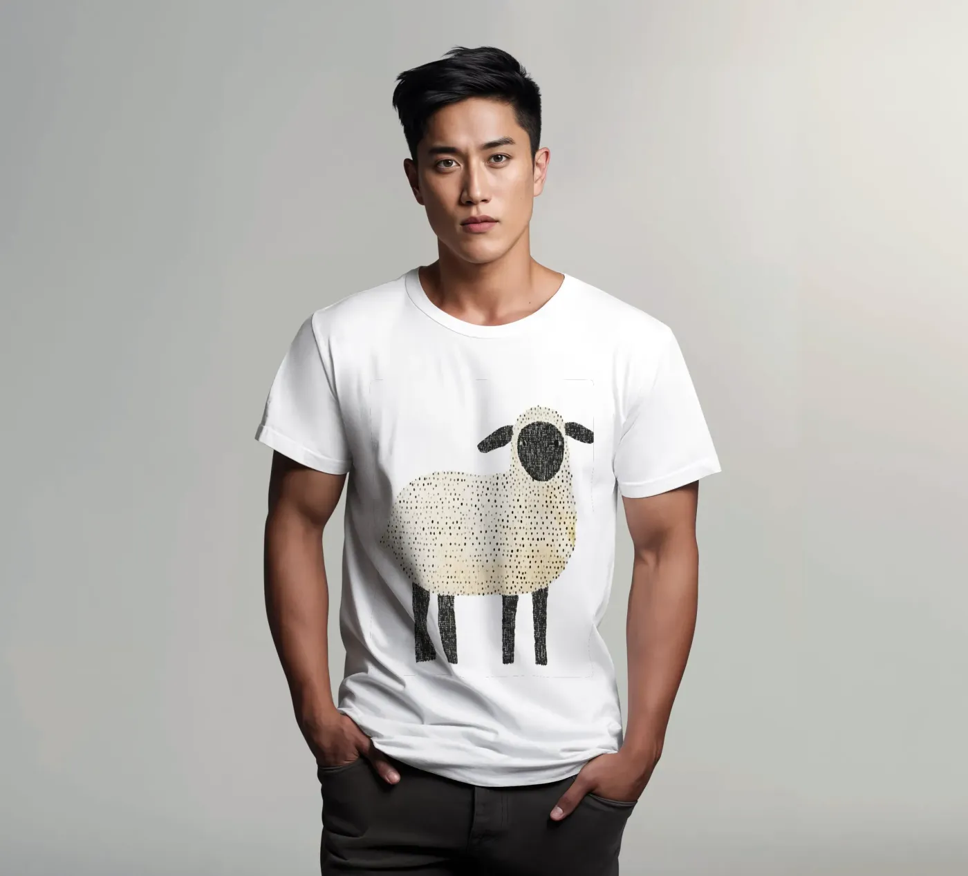 Pecora t-shirt da IamHomeStudio