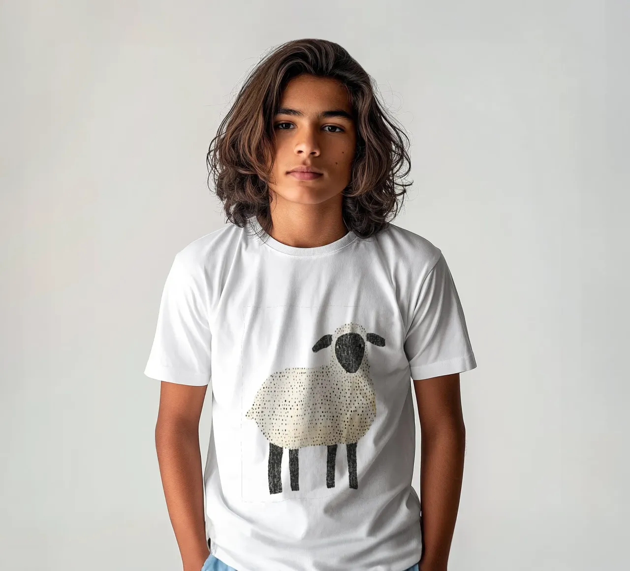 Pecora t-shirt bambini da IamHomeStudio