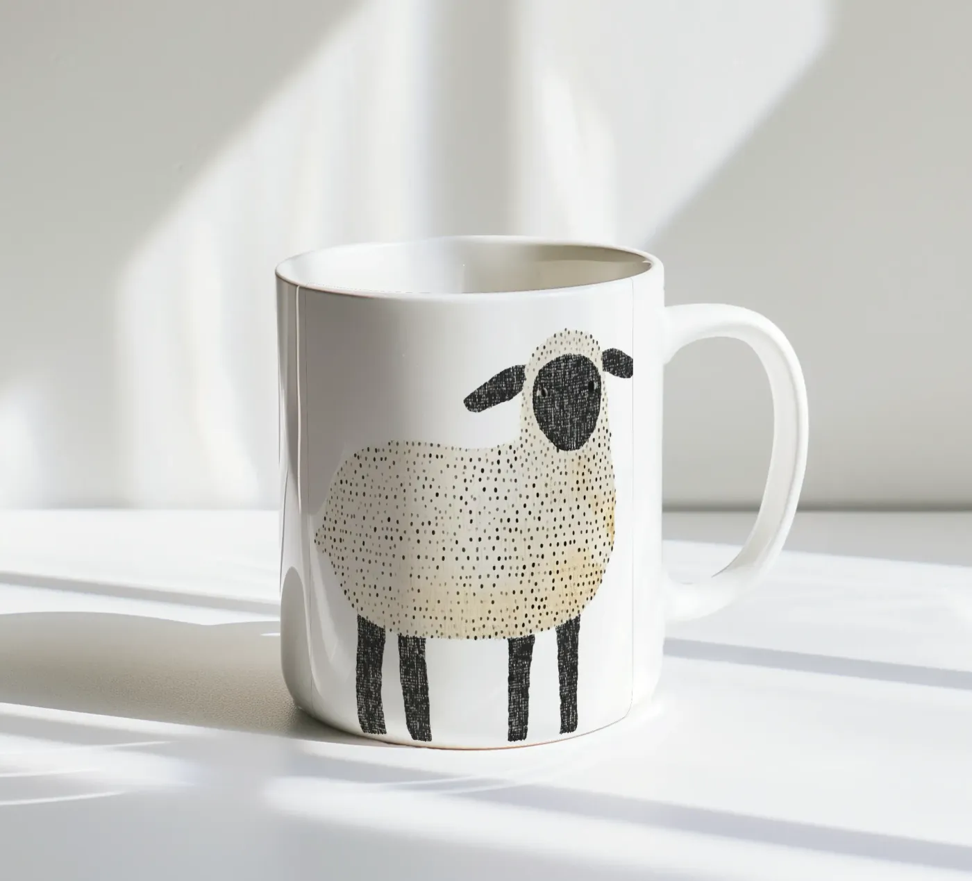 Sheep ceramic mug by IamHomeStudio