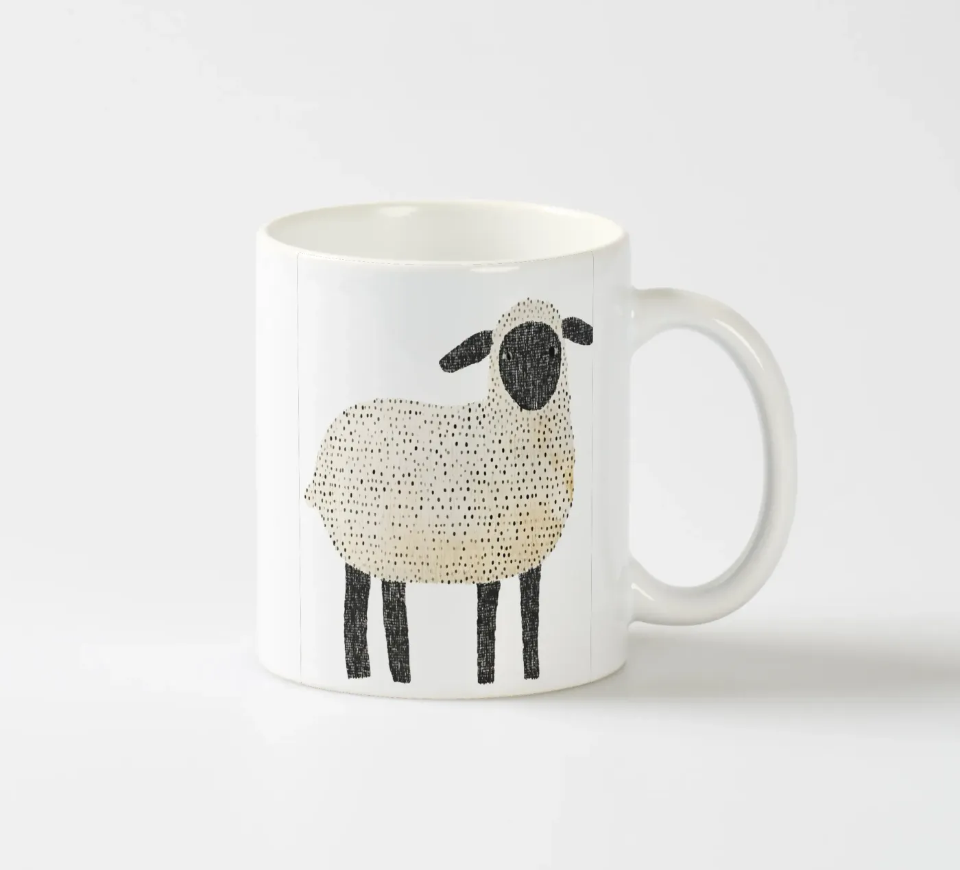 Sheep ceramic mug by IamHomeStudio