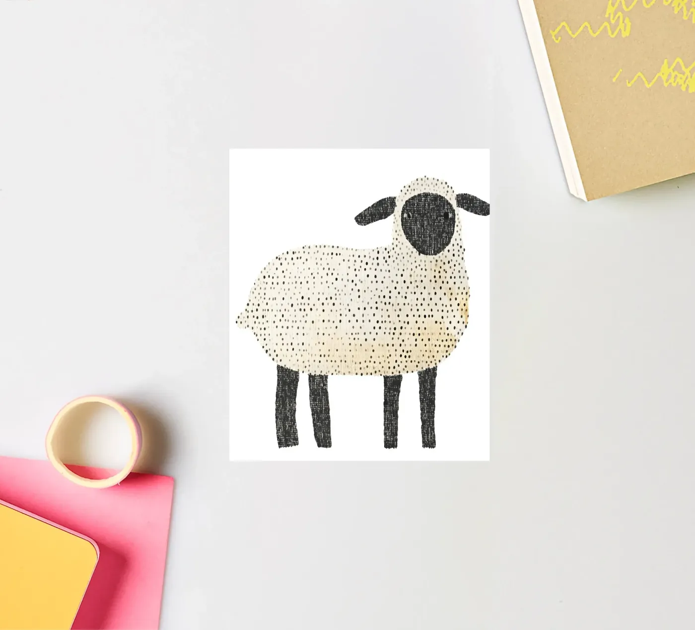 Sheep sticker by IamHomeStudio