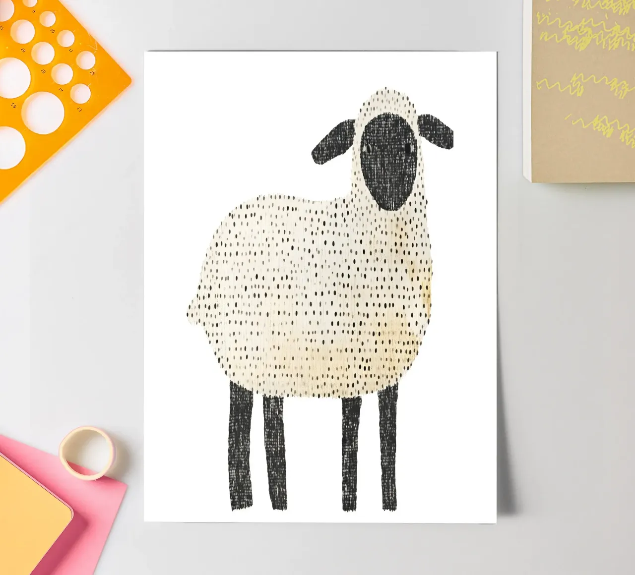 Sheep sticker sheet by IamHomeStudio