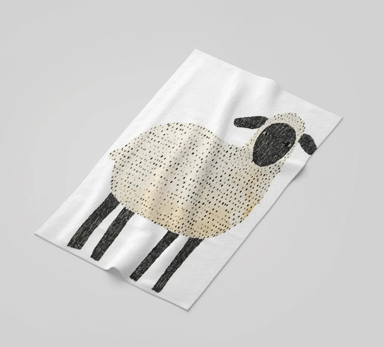 Sheep beach towel by IamHomeStudio