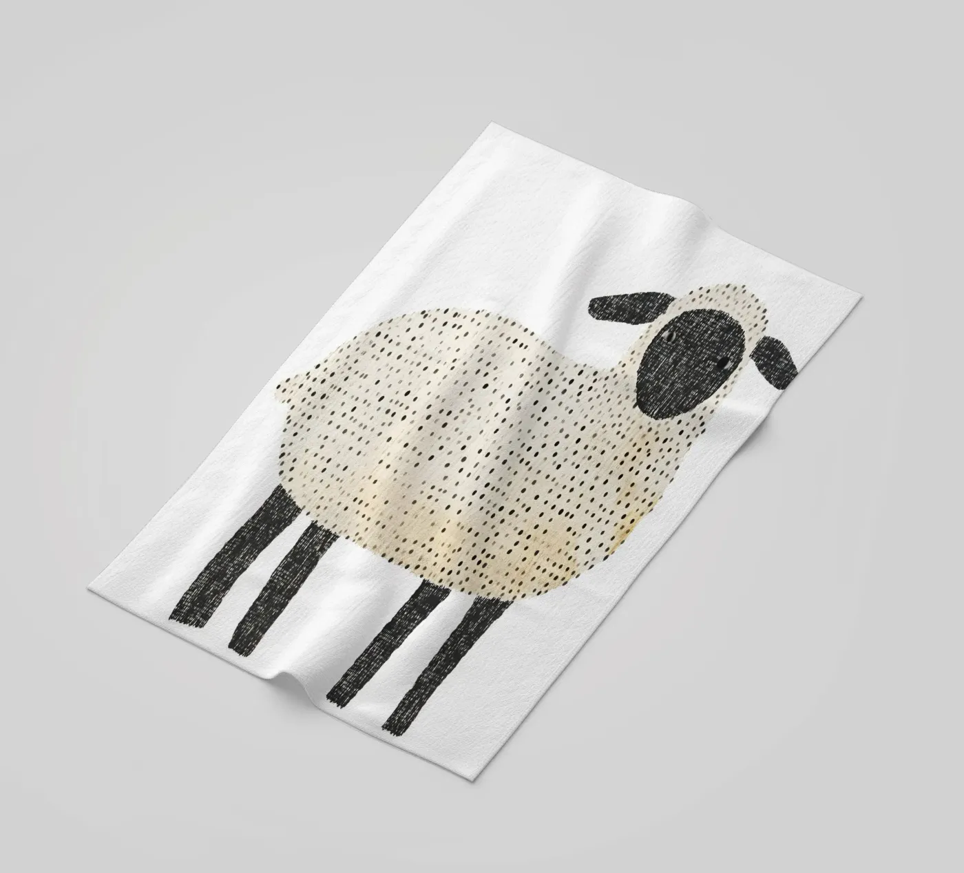 Schapen strandhanddoek van IamHomeStudio