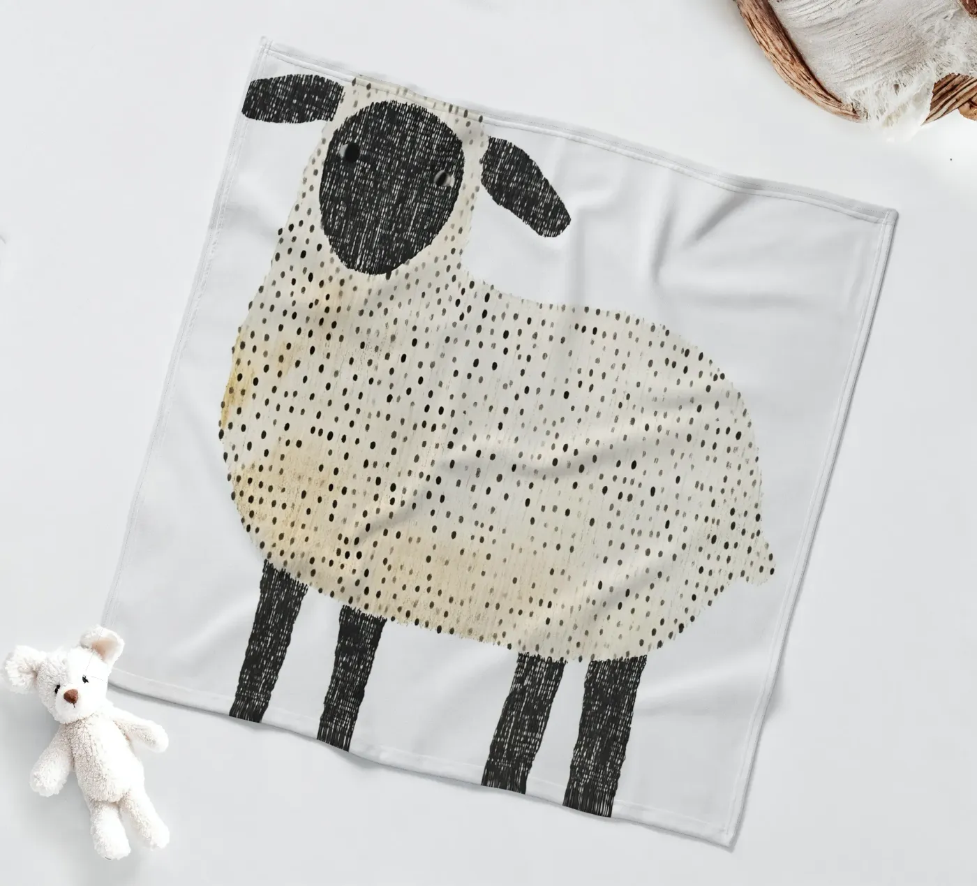 Sheep fleecedeken van IamHomeStudio