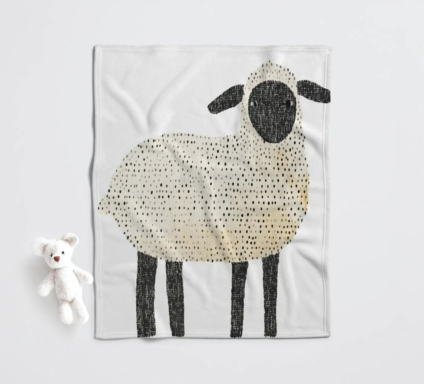 Sheep coperta in pile da IamHomeStudio